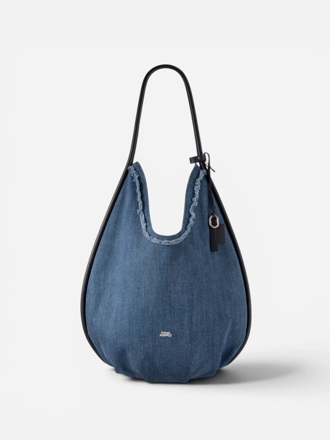 Large Teardrop Denim Hobo - Image 3