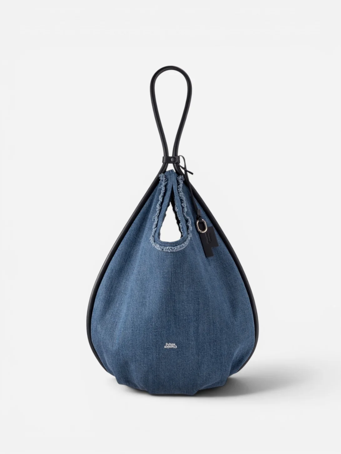 Large Teardrop Denim Hobo - Image 4