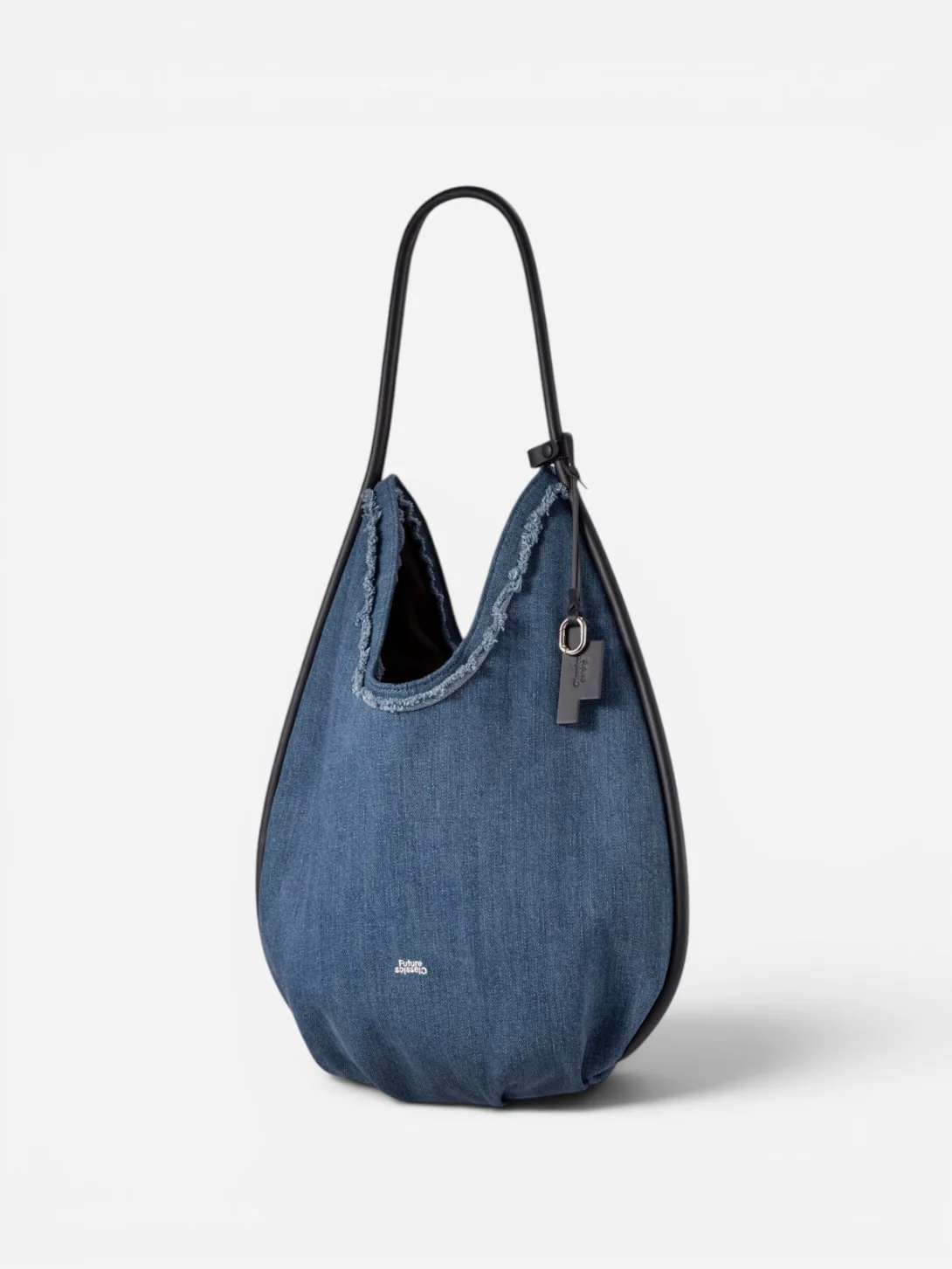 Large Teardrop Denim Hobo - Image 6