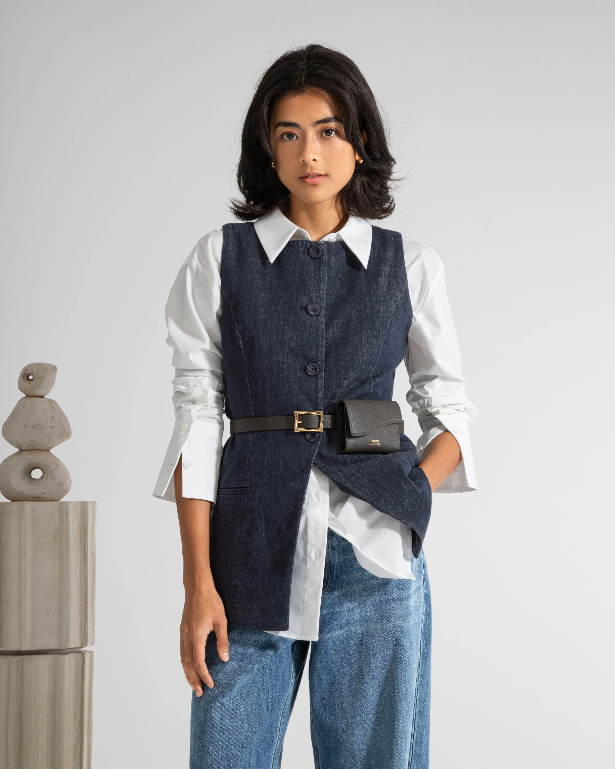 Denim Waistcoat - Image 2