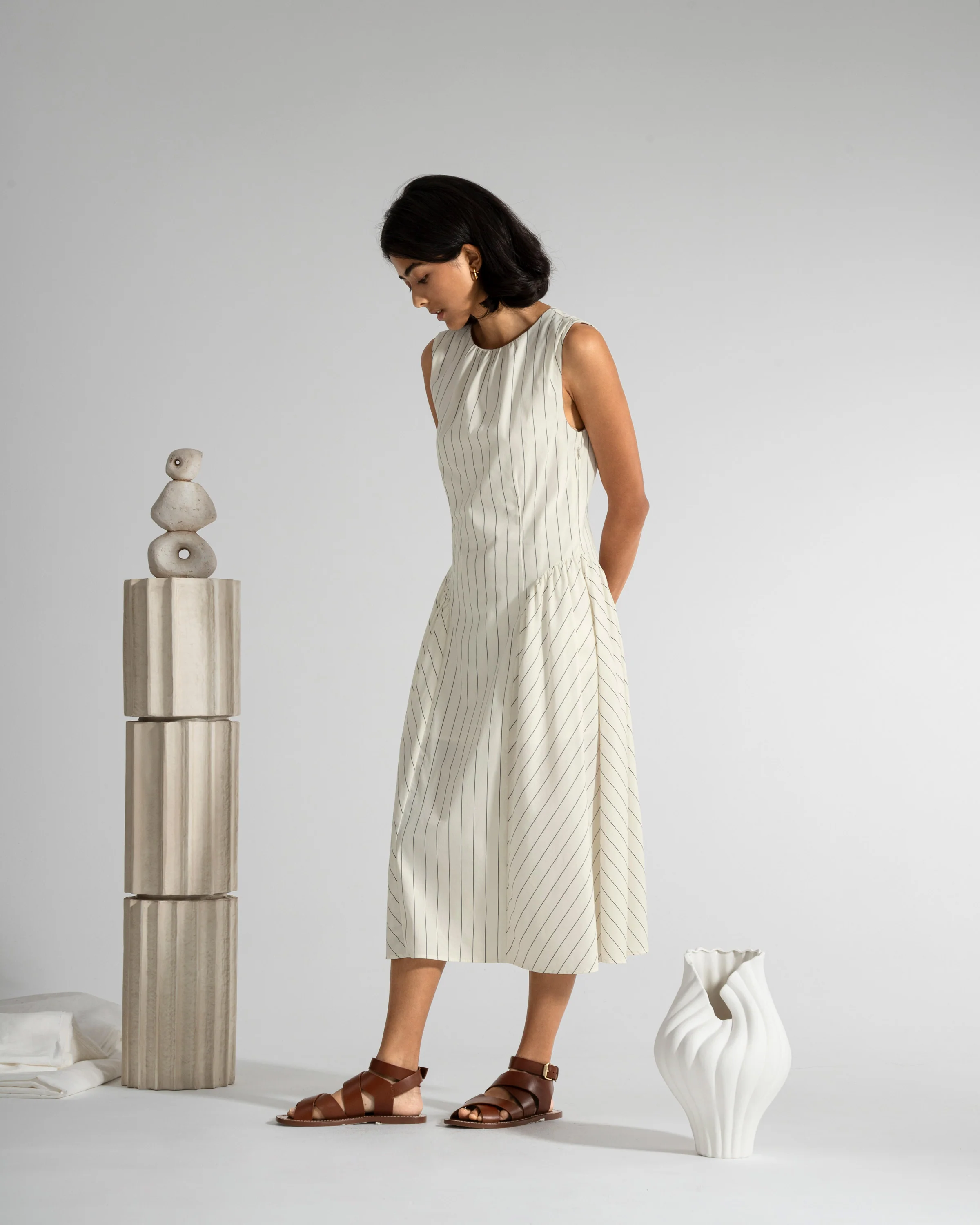 Panel Flared Dress - Image 4
