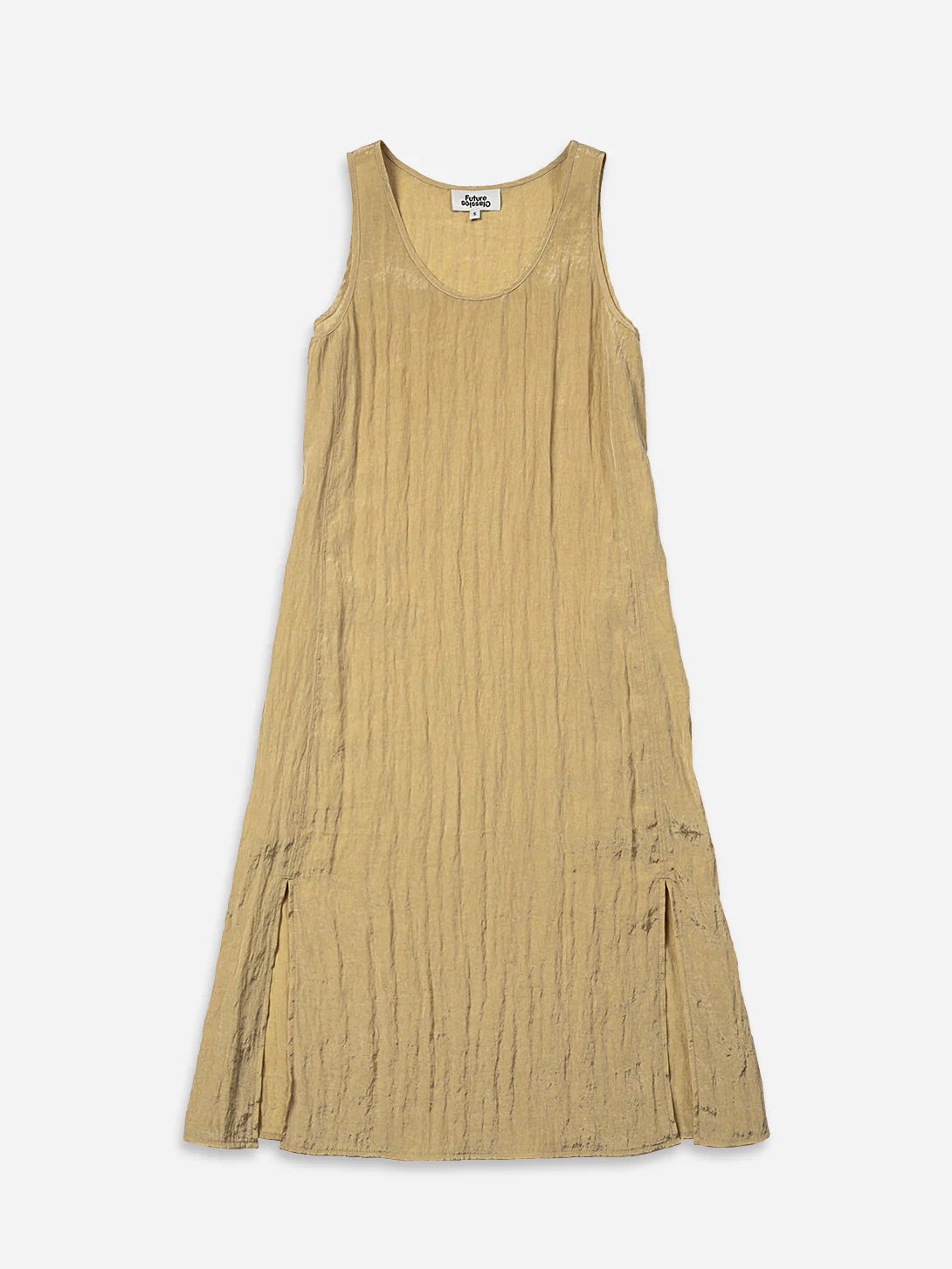 Crinkle Slit Dress