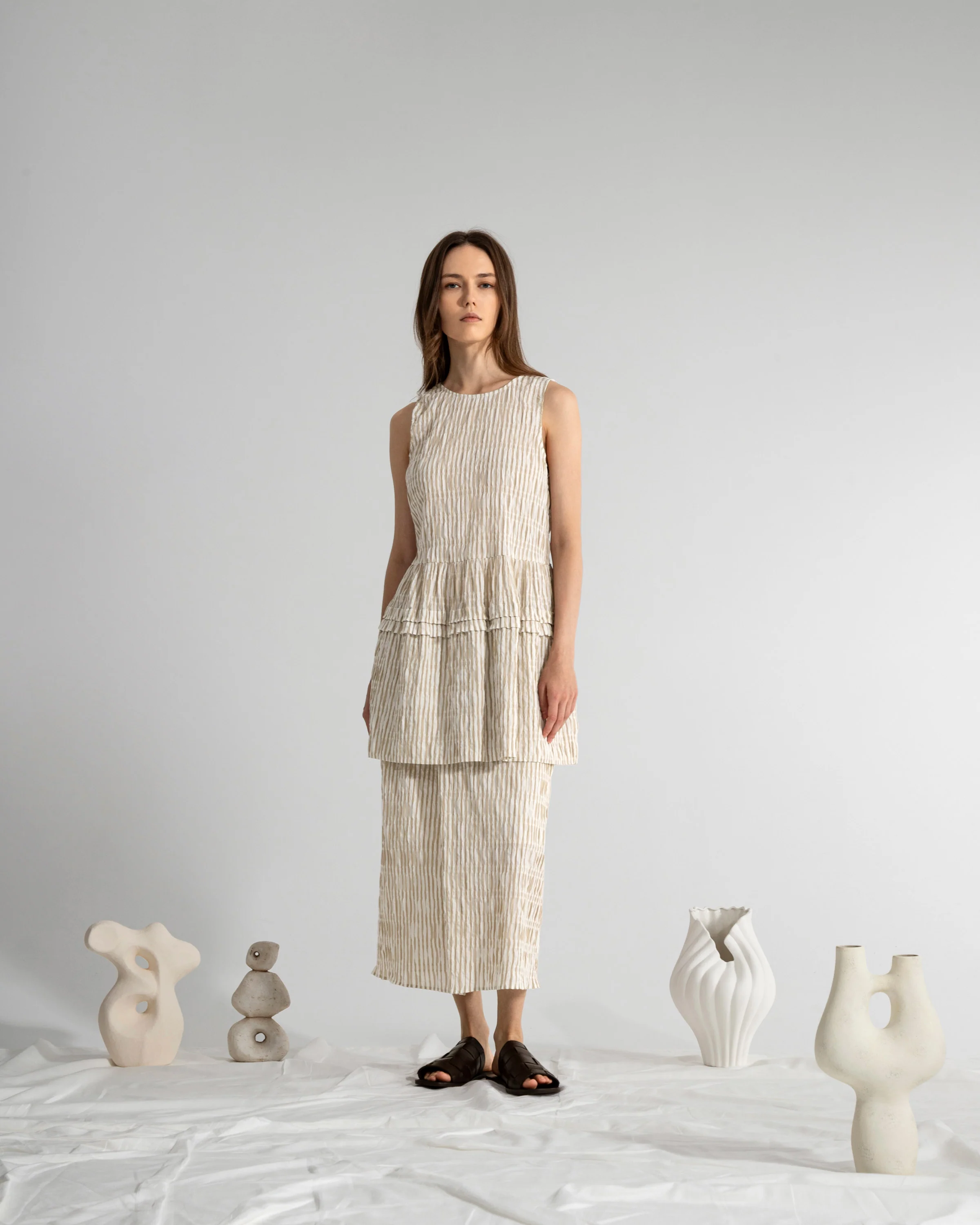 Striped Layer Dress - Image 2