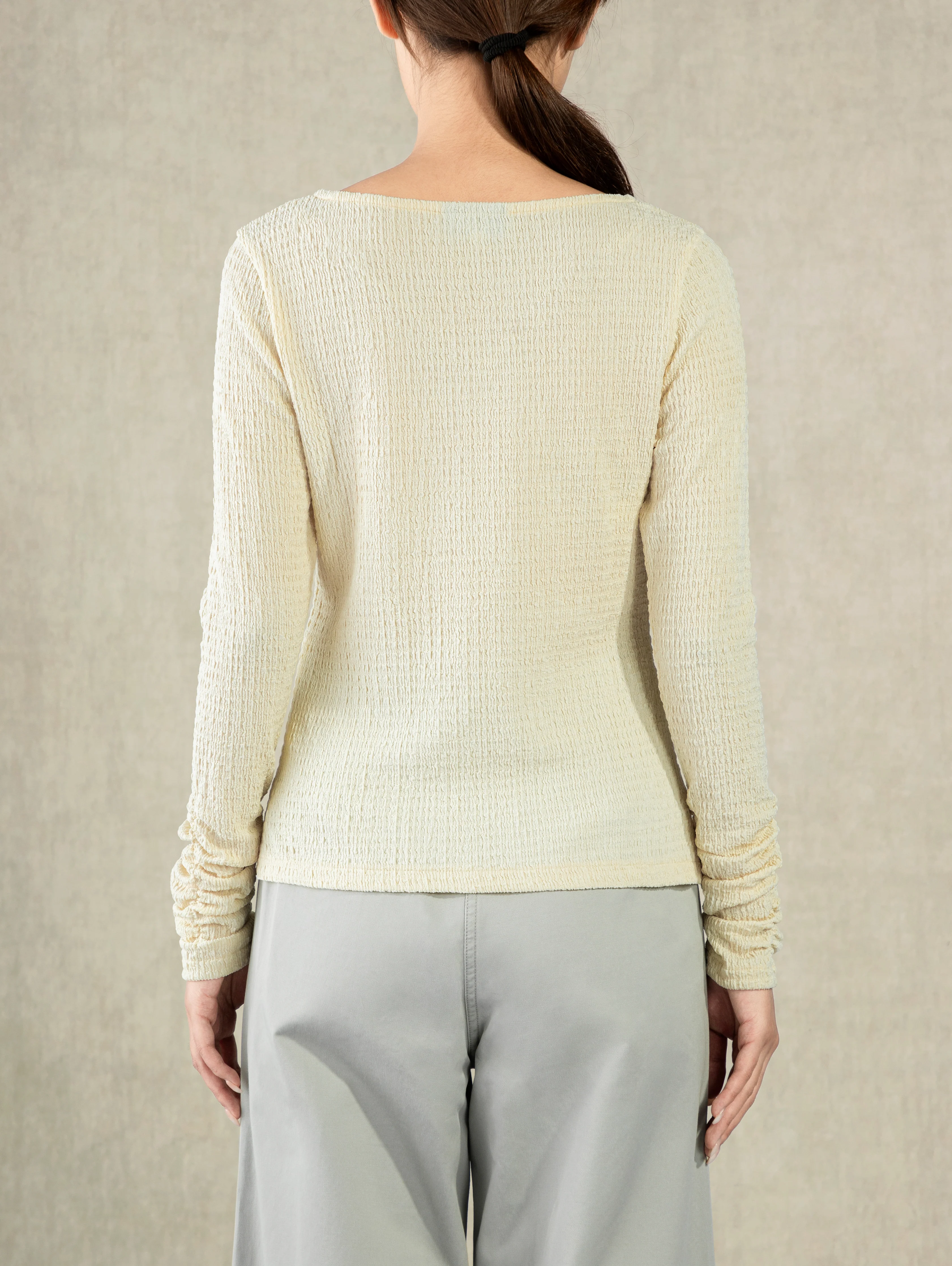 Crunched Sleeve Top - Image 4