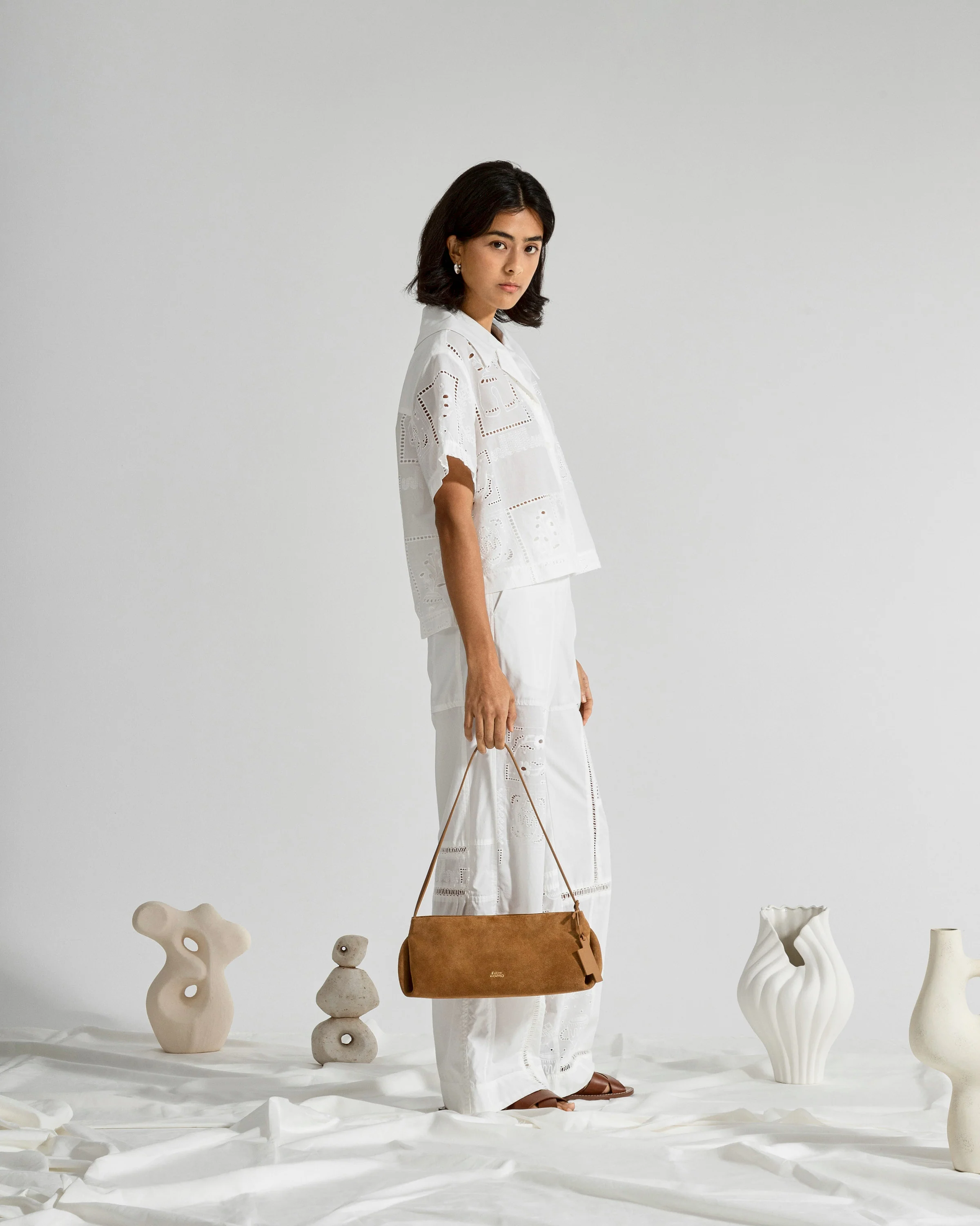 Patchwork Oeuvres Pants - Image 3