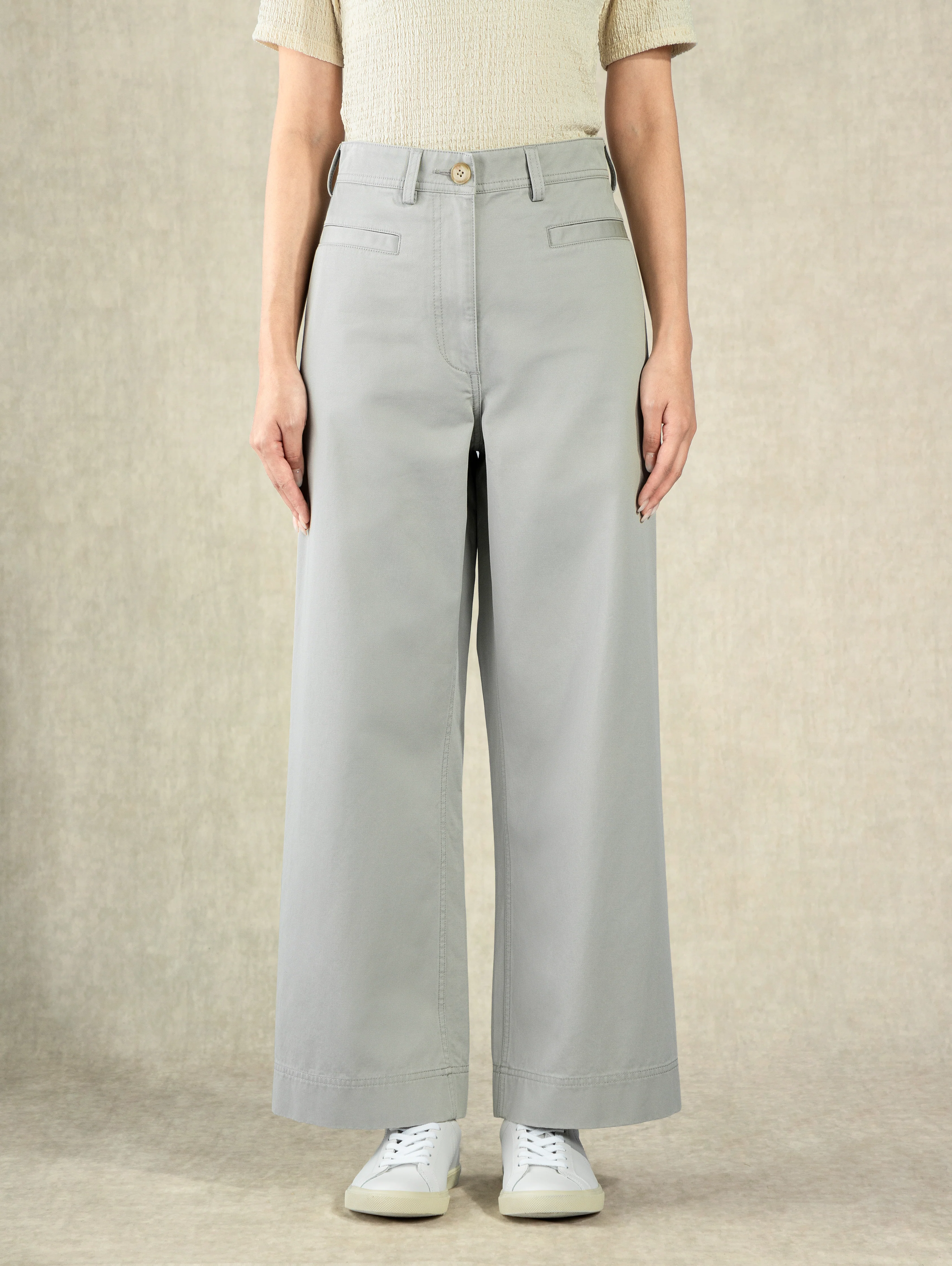 Cotton Wide Leg Pants - Image 7