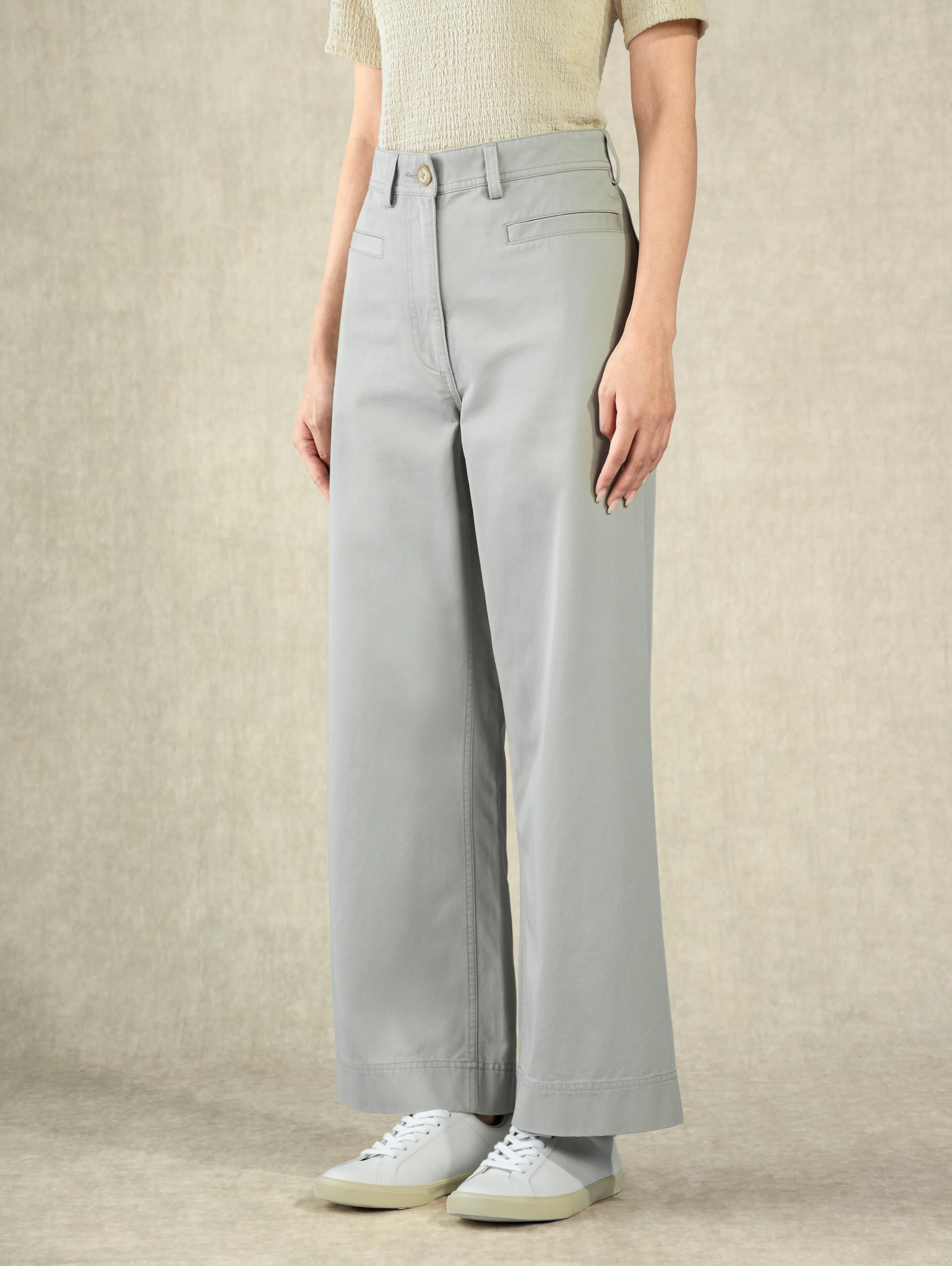 Cotton Wide Leg Pants - Image 8