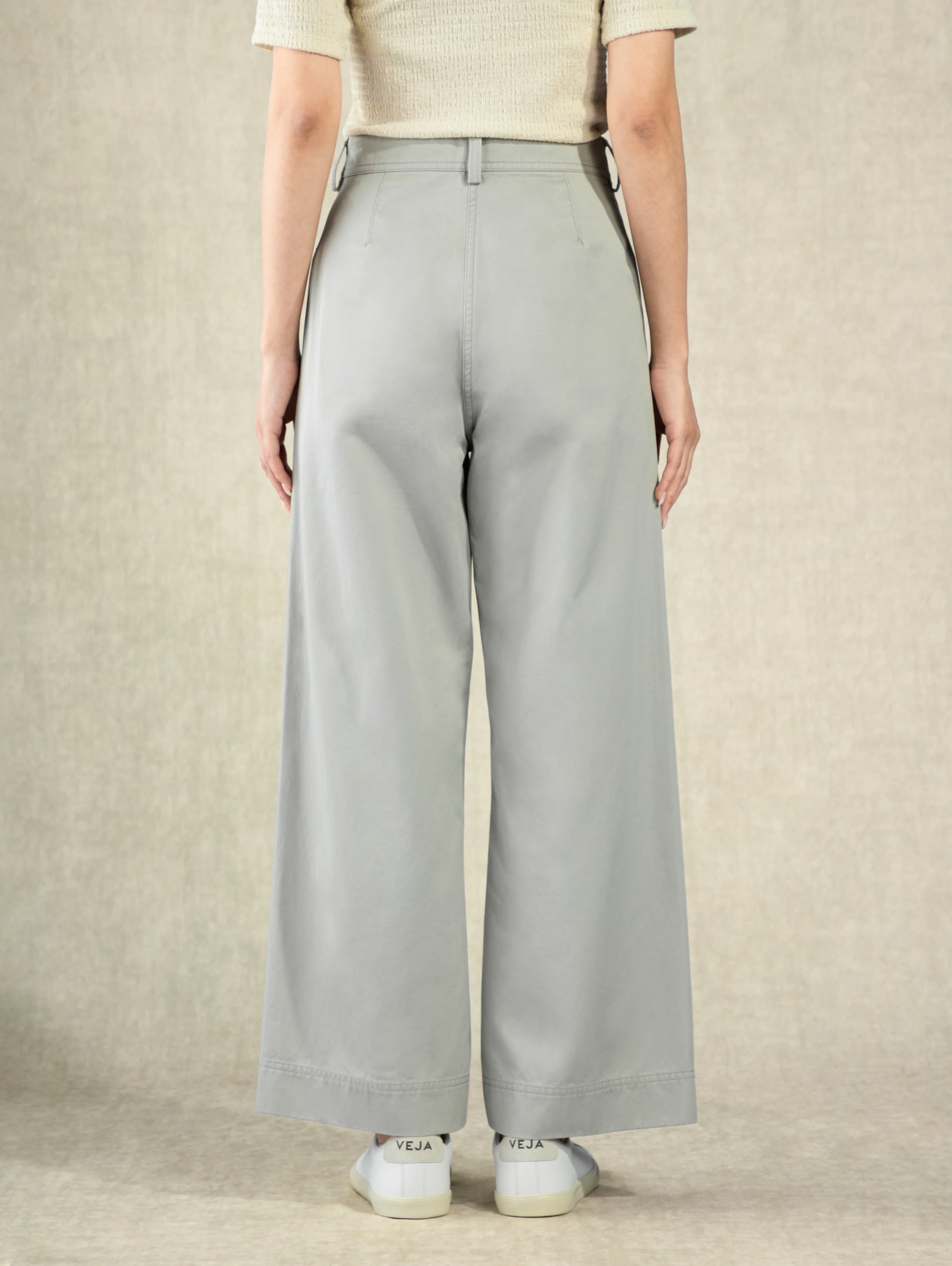 Cotton Wide Leg Pants - Image 9