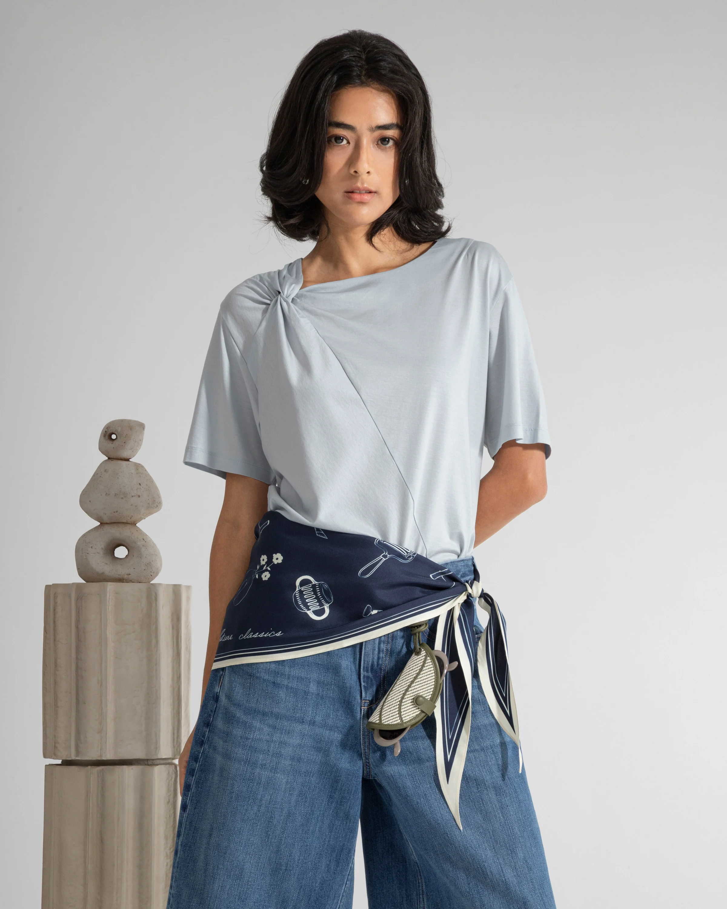 Oeuvres Printed Neckerchief - Image 3