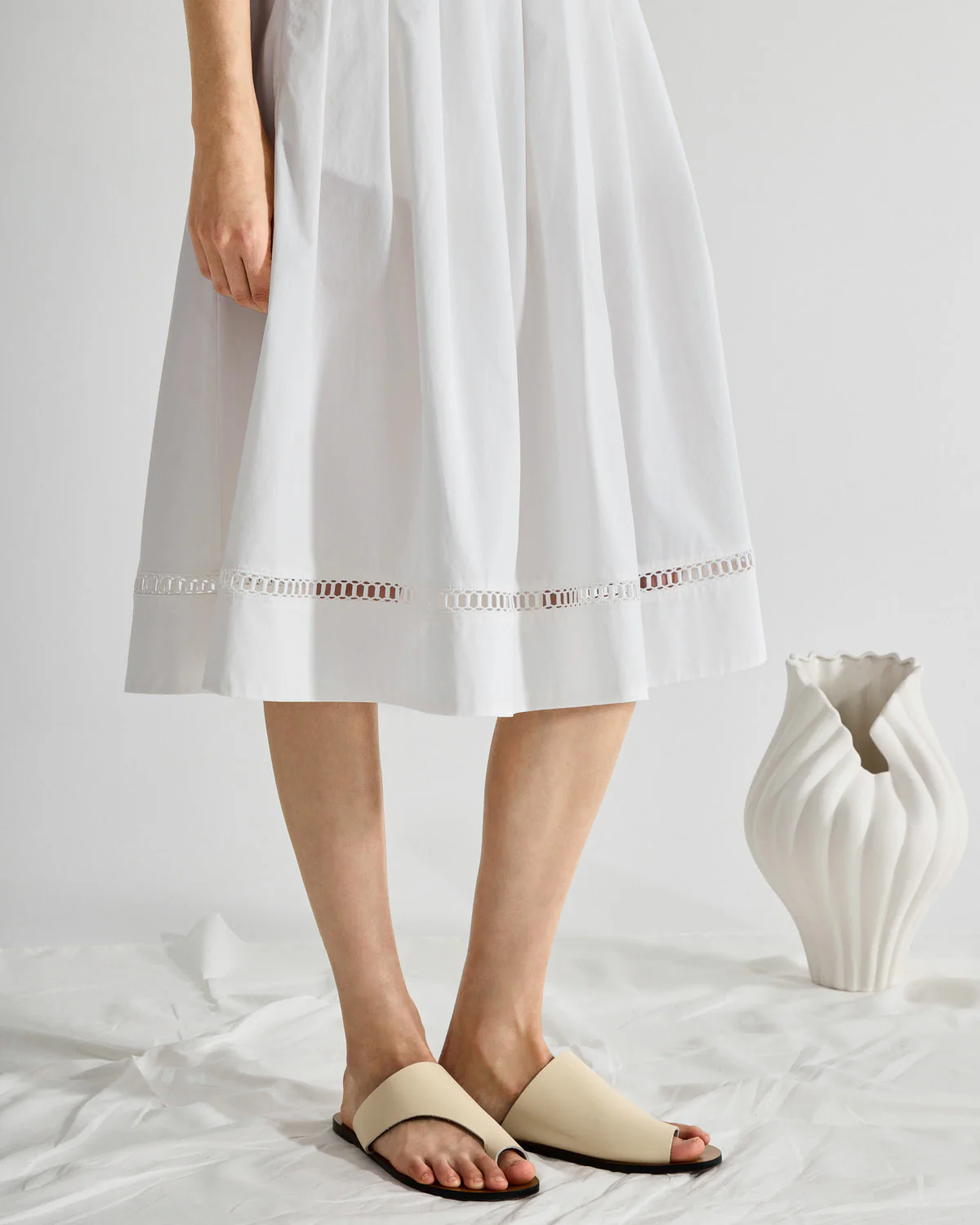 Pleated Flare Skirt - Image 3