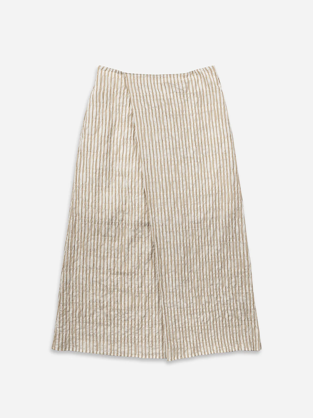 Striped Overlap Skirt
