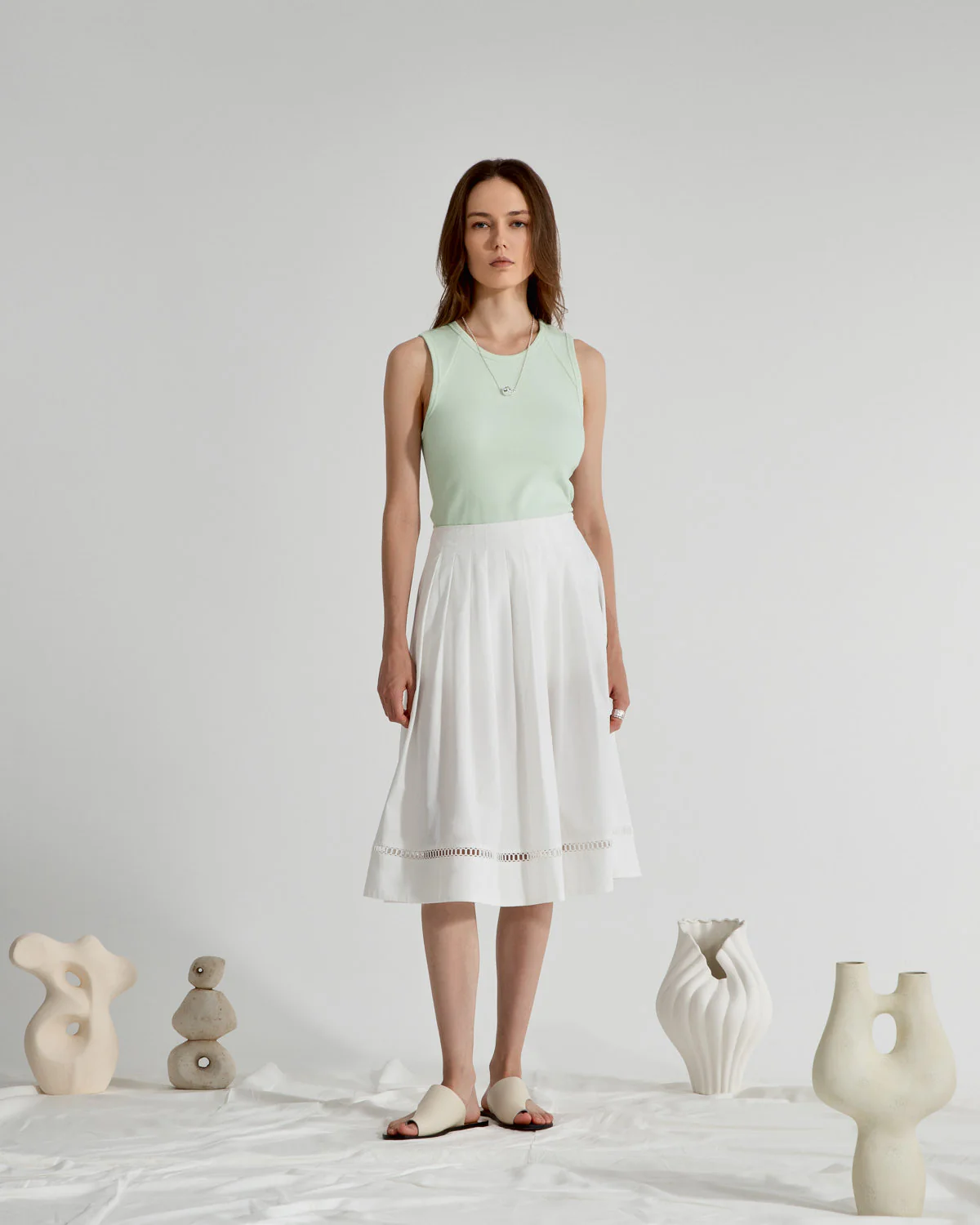 Shoulder Yoked Tank Top - Image 2