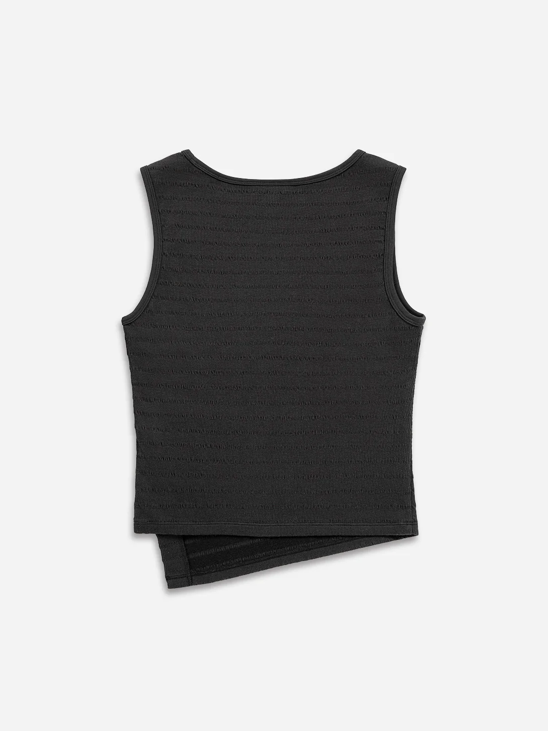 Asymmetric Hem Tank Jacquard - Image 4