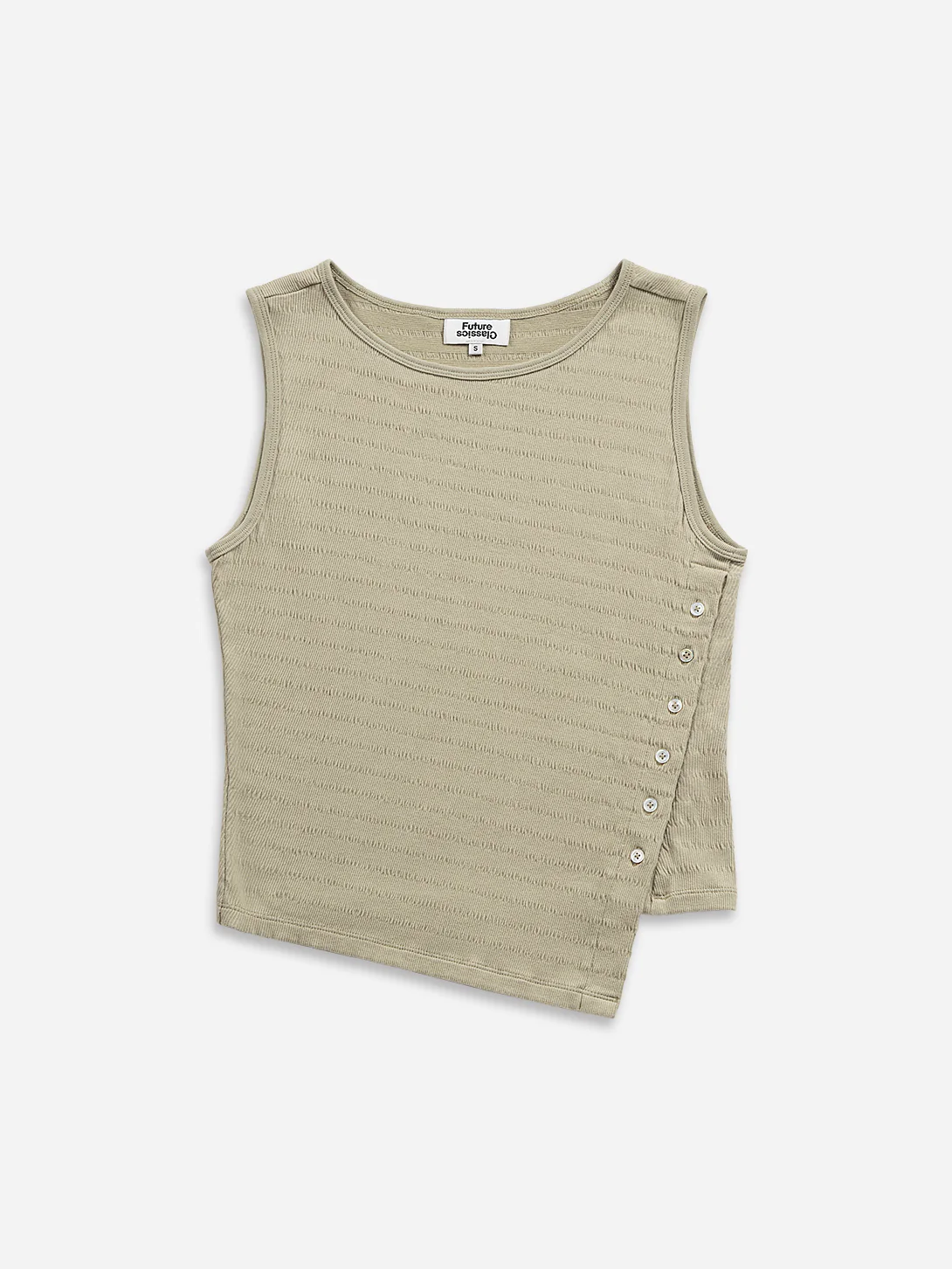 Asymmetric Hem Tank Jacquard - Image 5