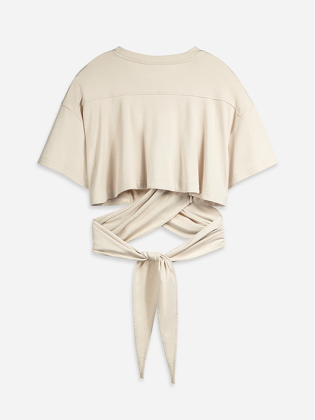 Cropped Wrap Tee - Image 2