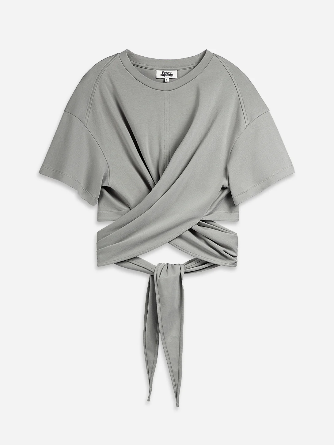 Cropped Wrap Tee - Image 4
