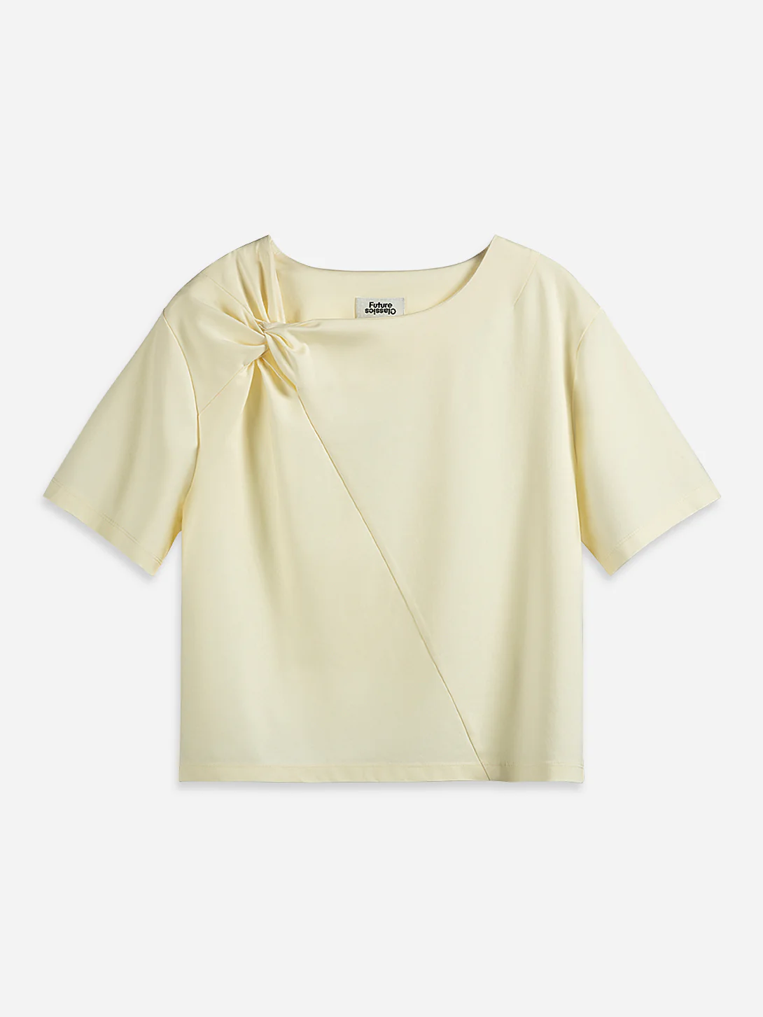 Knotted Shoulder SS Tee