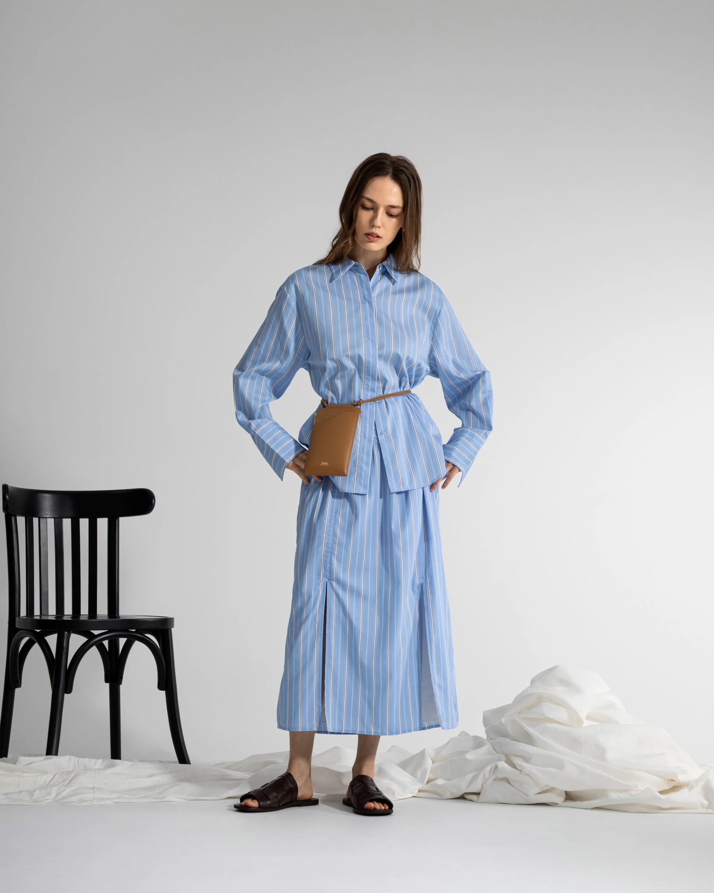 Striped Oversized Shirt - Image 3