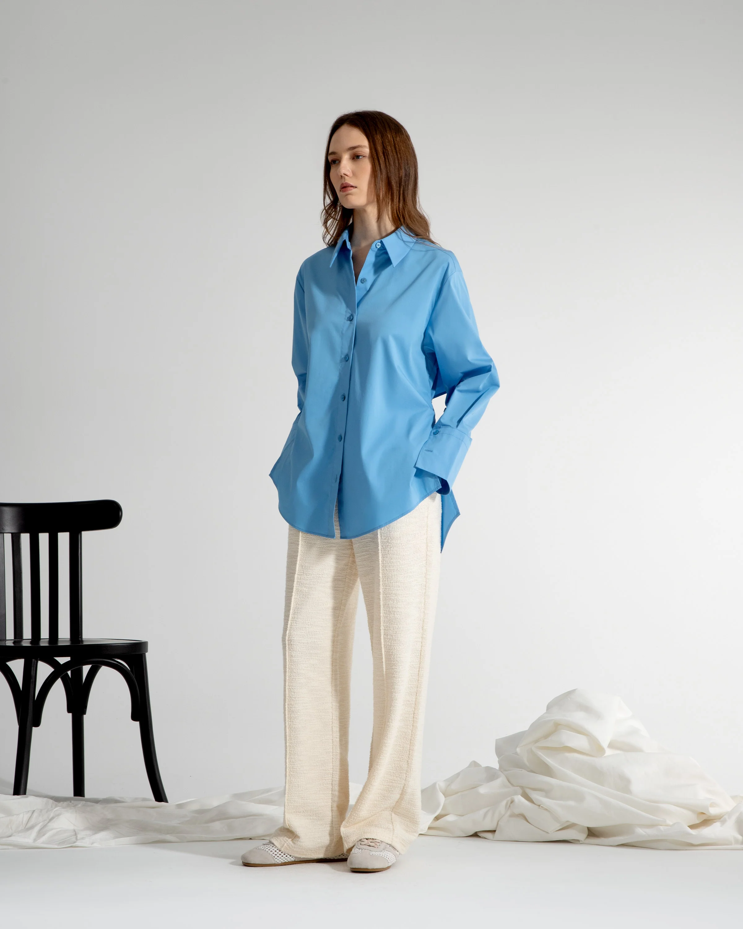 Folded Open Back Shirt - Image 3