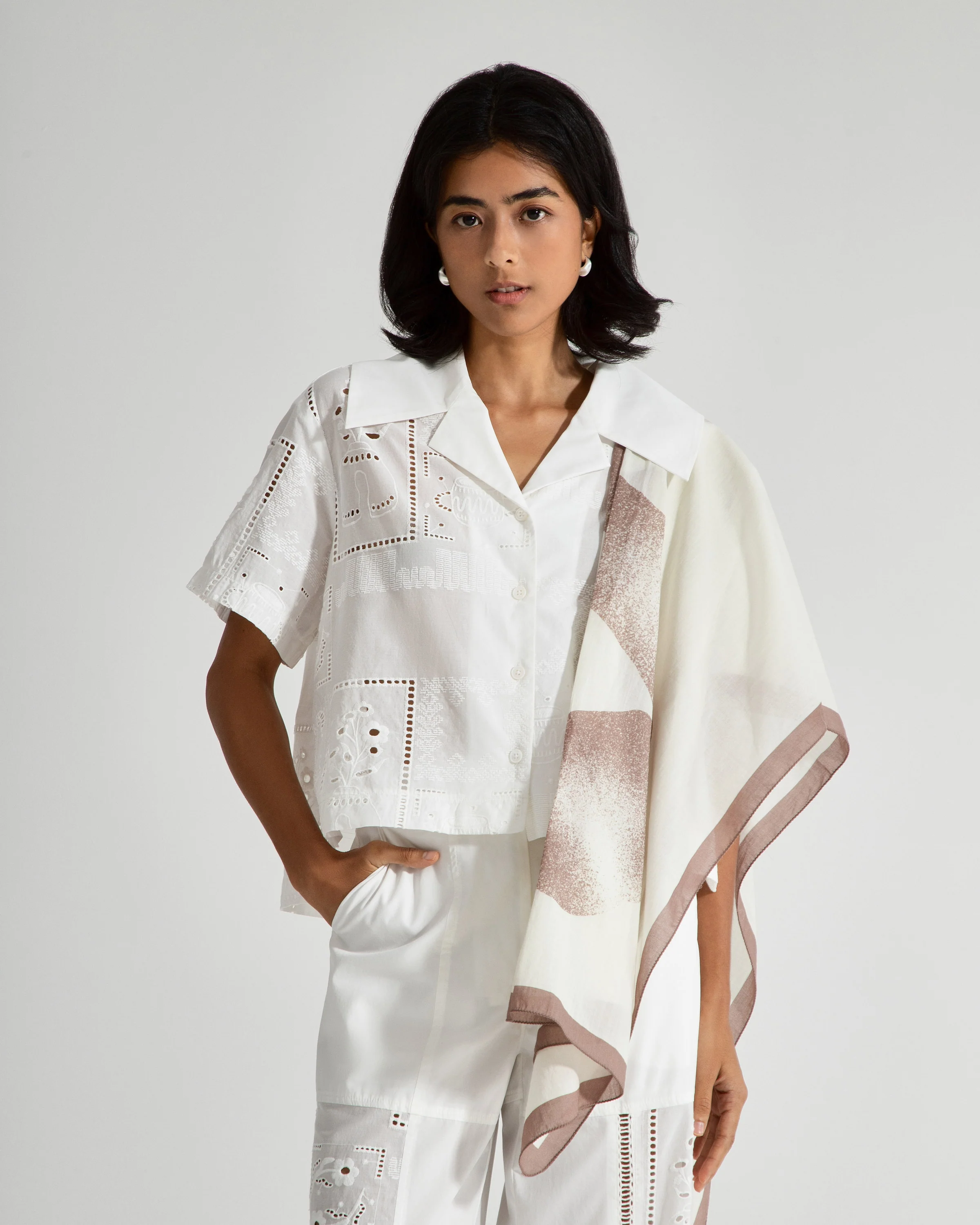 Camp Collar Oeuvres Shirt - Image 3