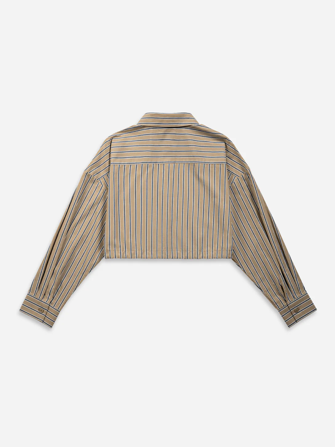 Gathered-waist Stripe Shirt - Image 4