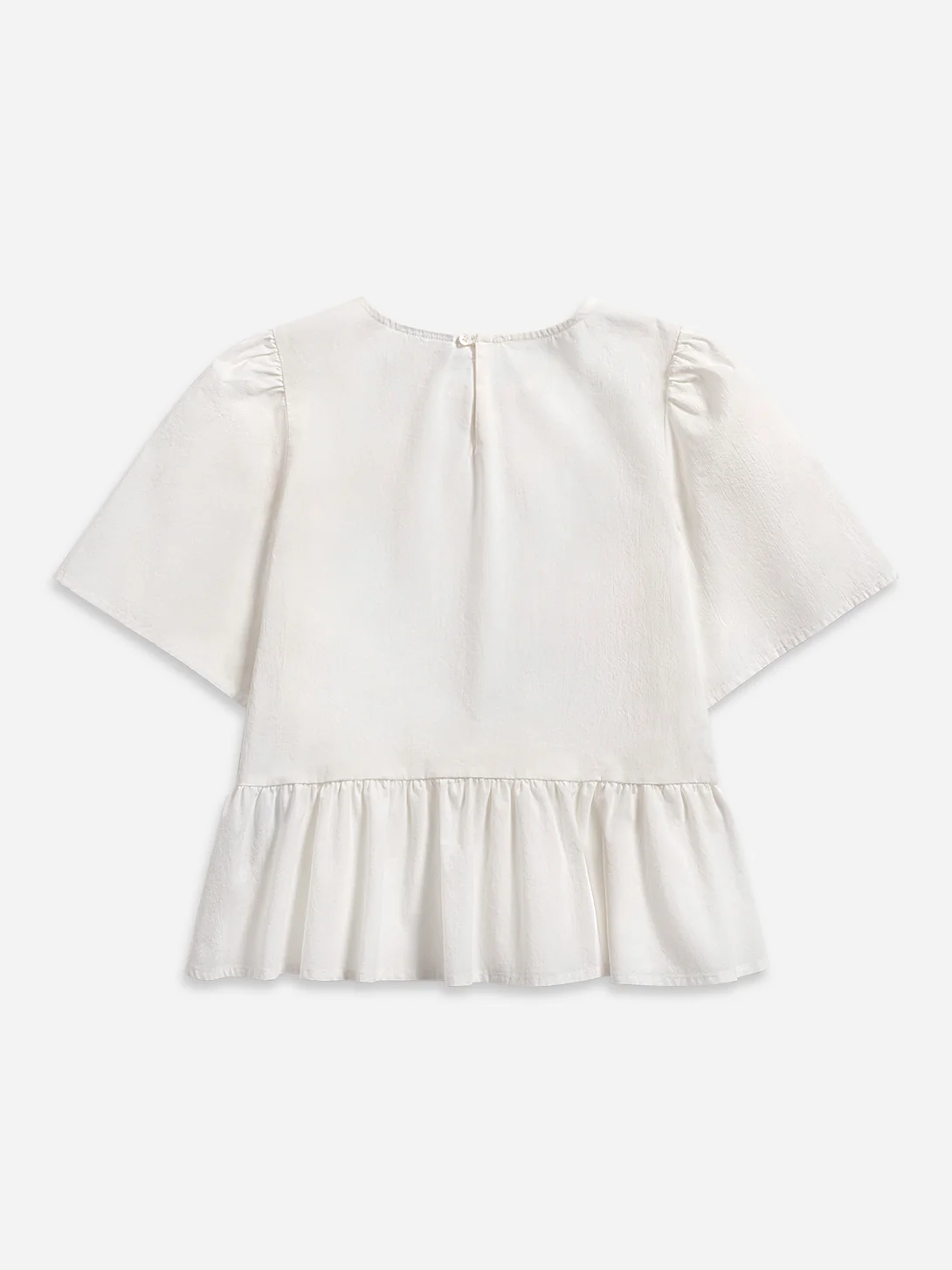 Puff Sleeves Gathered Blouse - Image 5