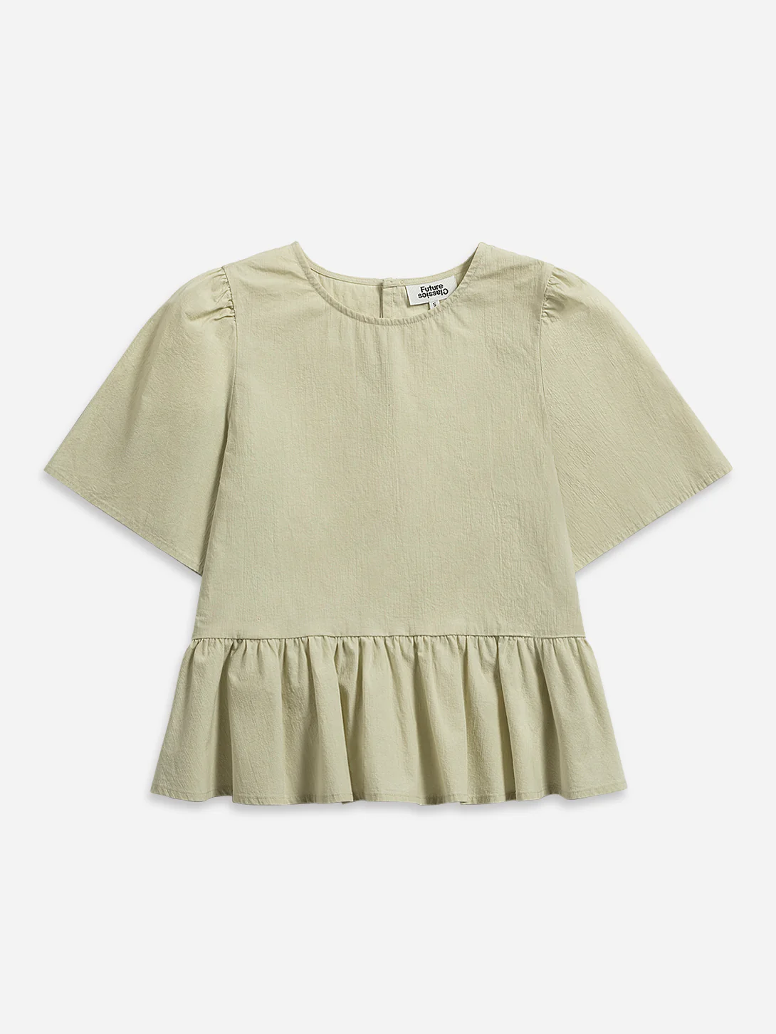 Puff Sleeves Gathered Blouse - Image 6