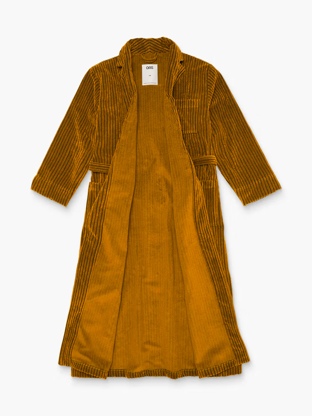 Santiago Striped Velour Long Robe - Image 3