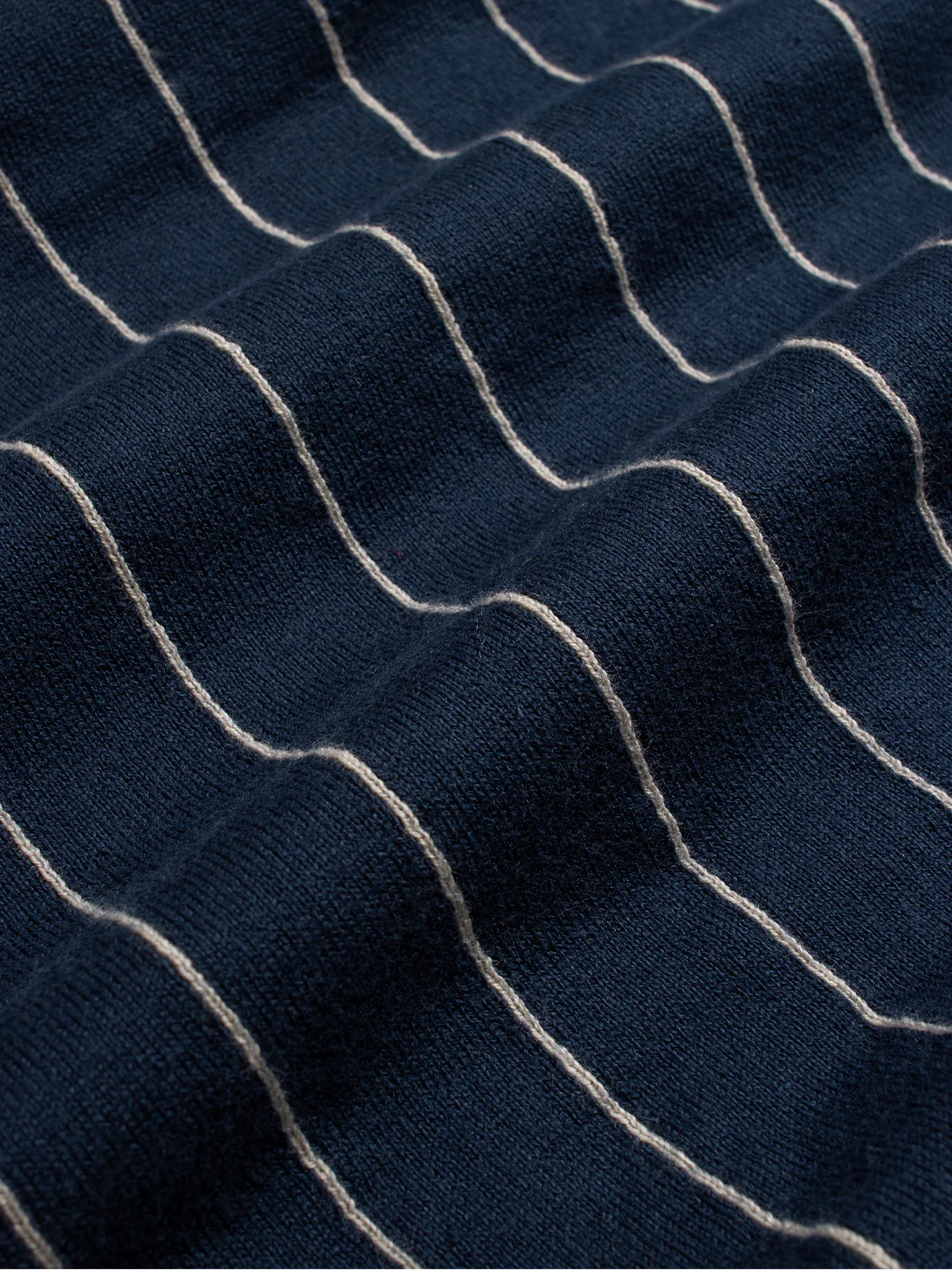 Benny Knitted Polo - Pinstripe - Image 3