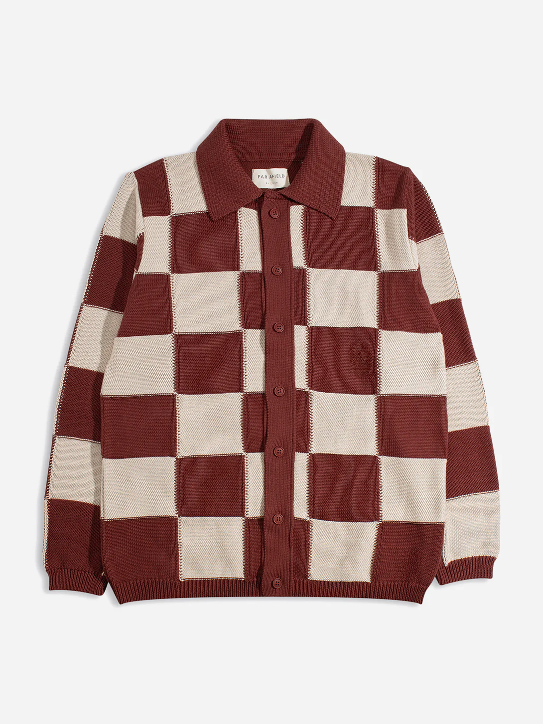 Velzy Knitted LS Shirt - Square Patchwork