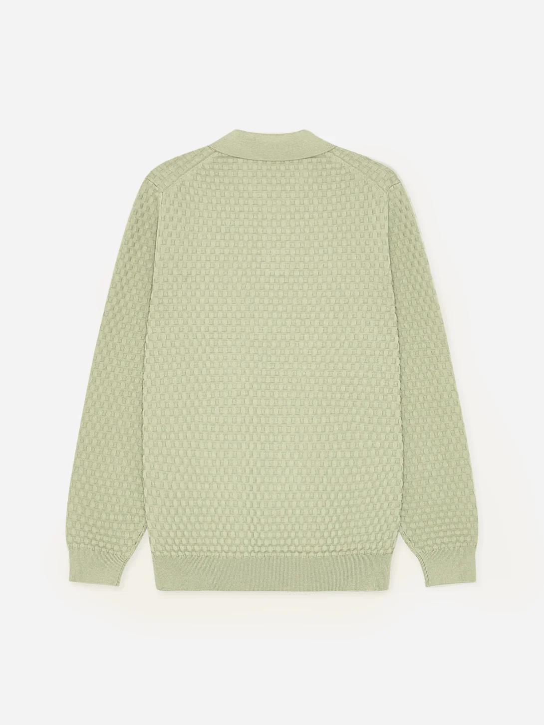 Billy Weave Knitted LS Polo - Image 3