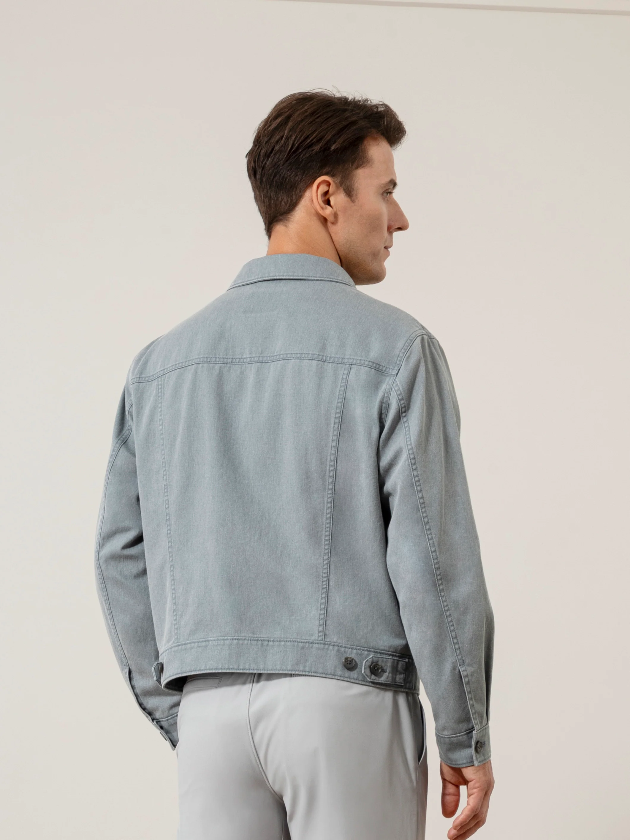 Elliot Washed Trucker Jacket - Image 4