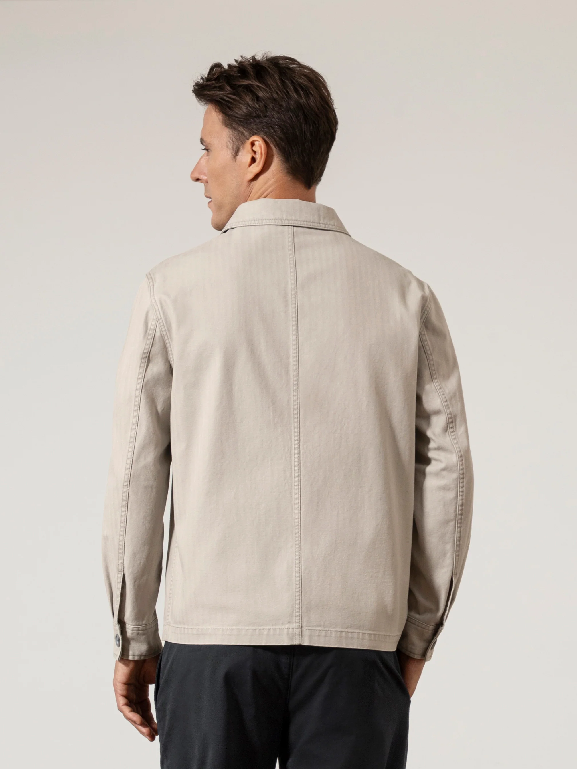 Remi Herringbone Cotton Jacket - Image 4