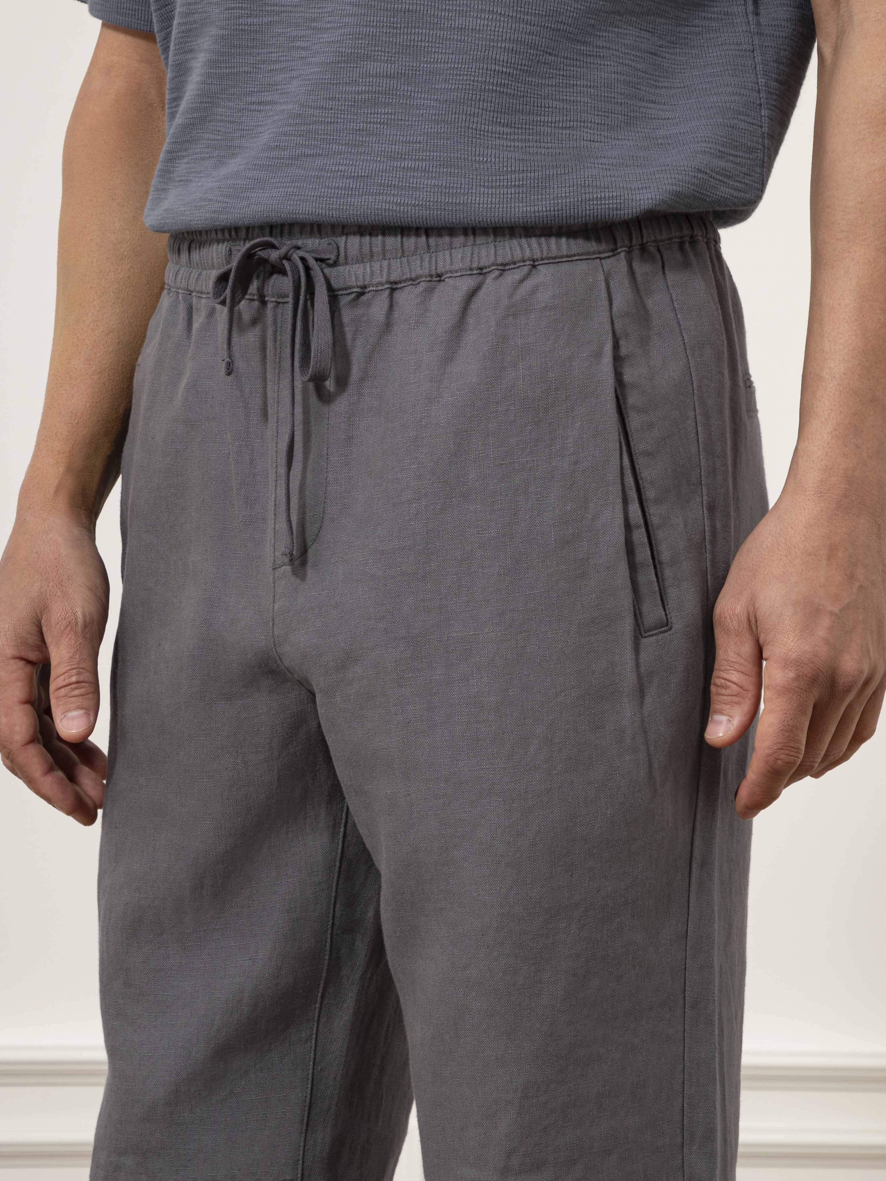 Ward Washed Linen Trousers - Image 3