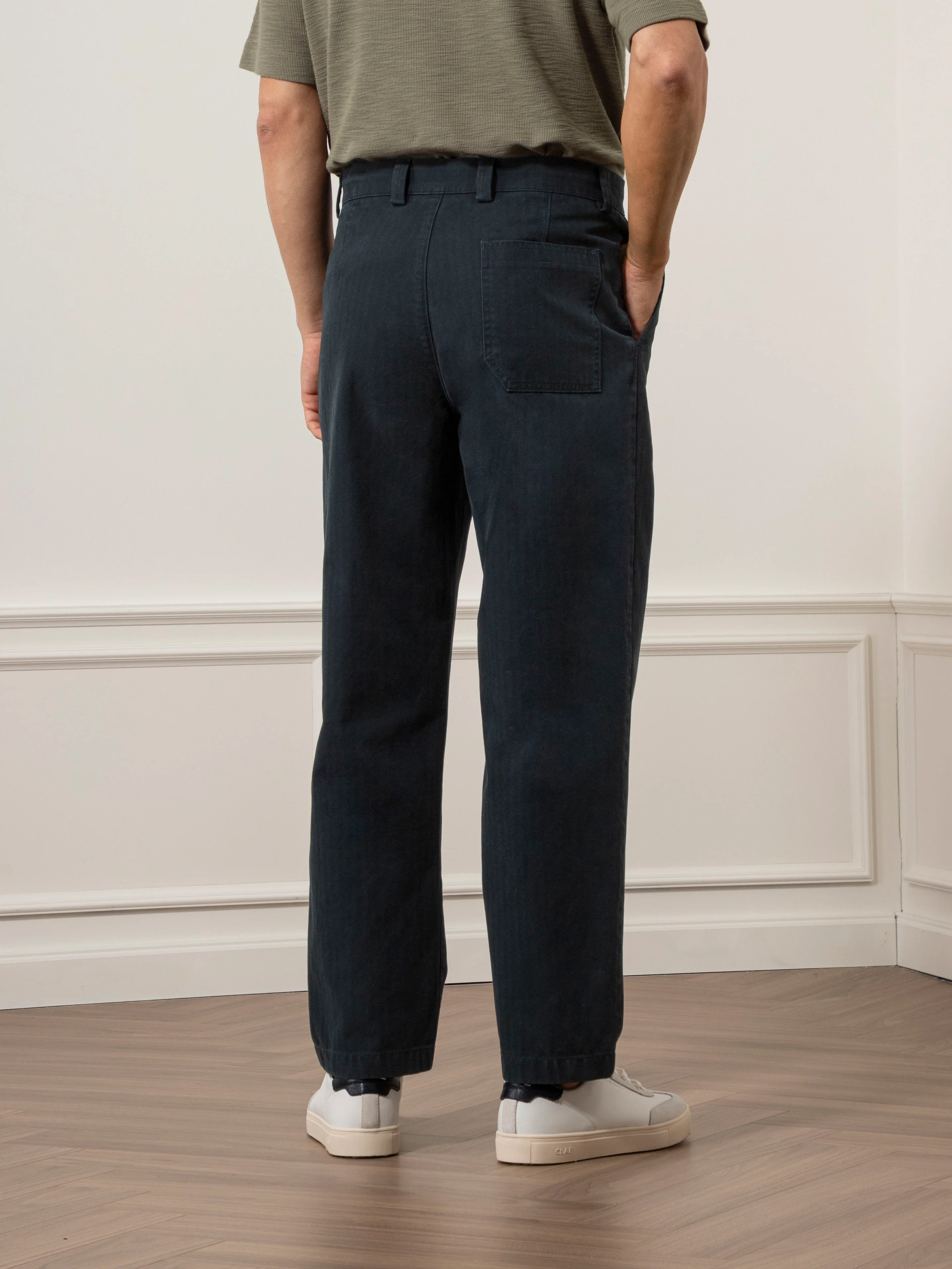 Wythe Herringbone Trousers - Image 4