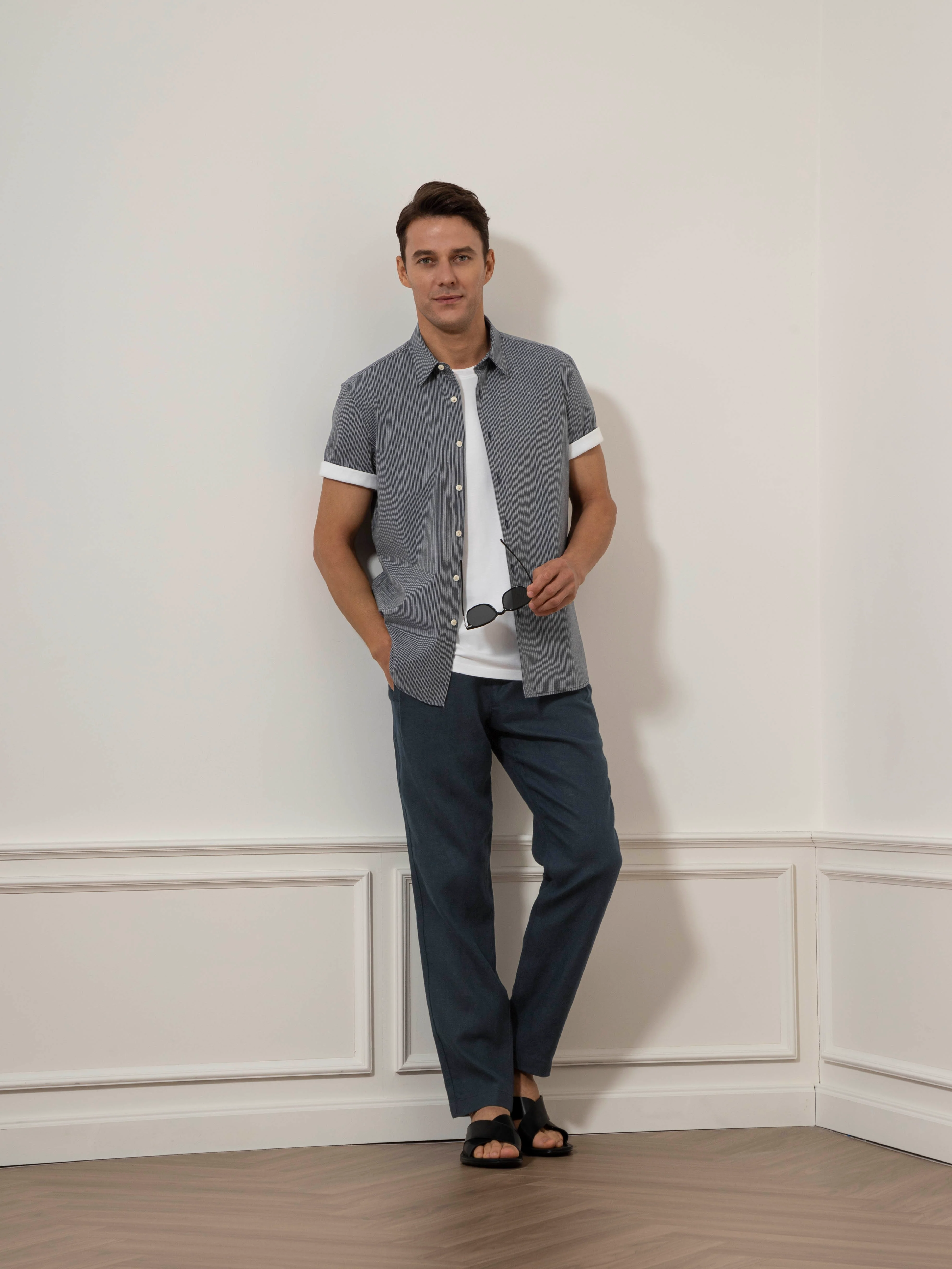 Arik Pencil Stripe Shirt - Image 2