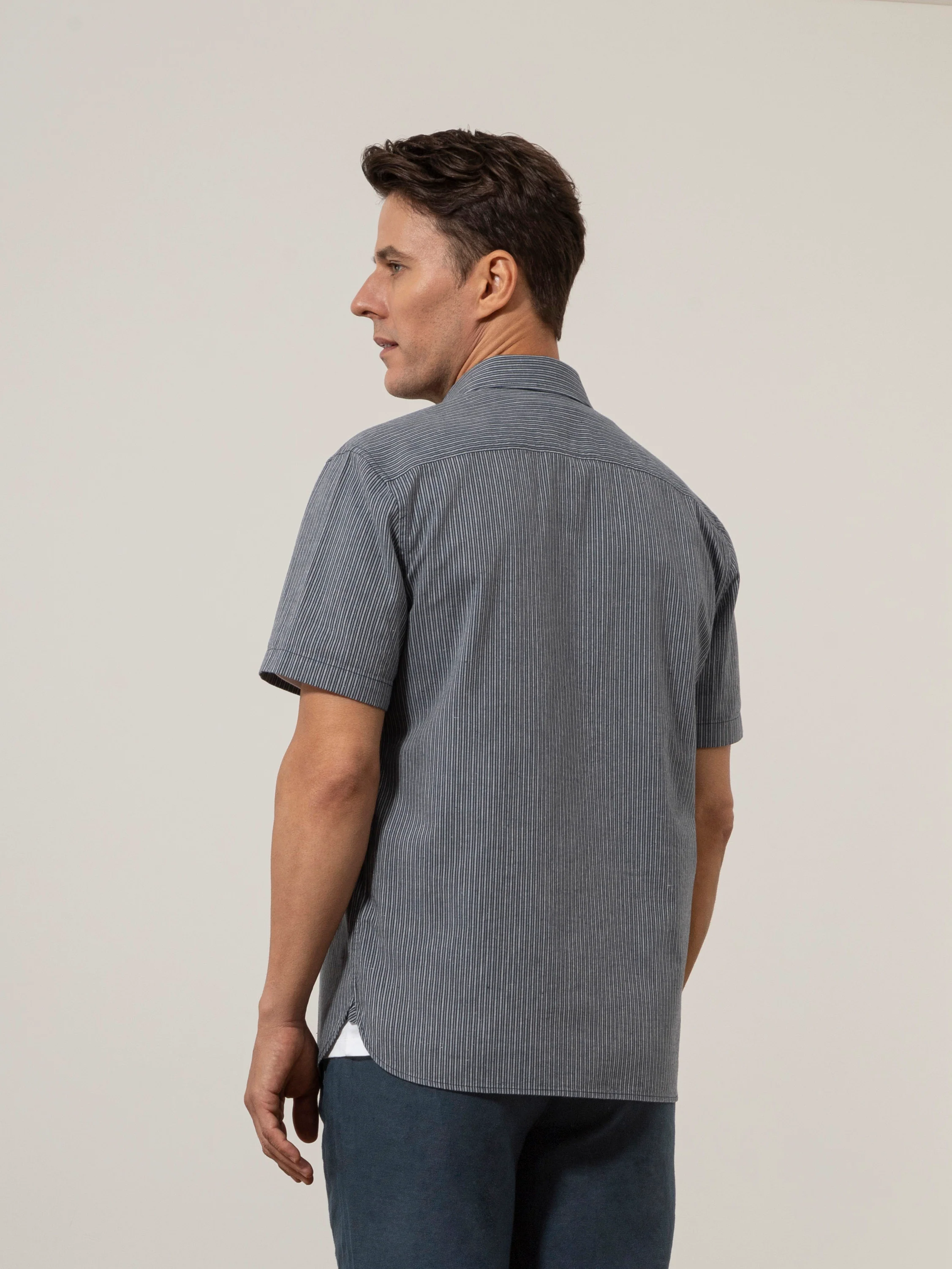 Arik Pencil Stripe Shirt - Image 4