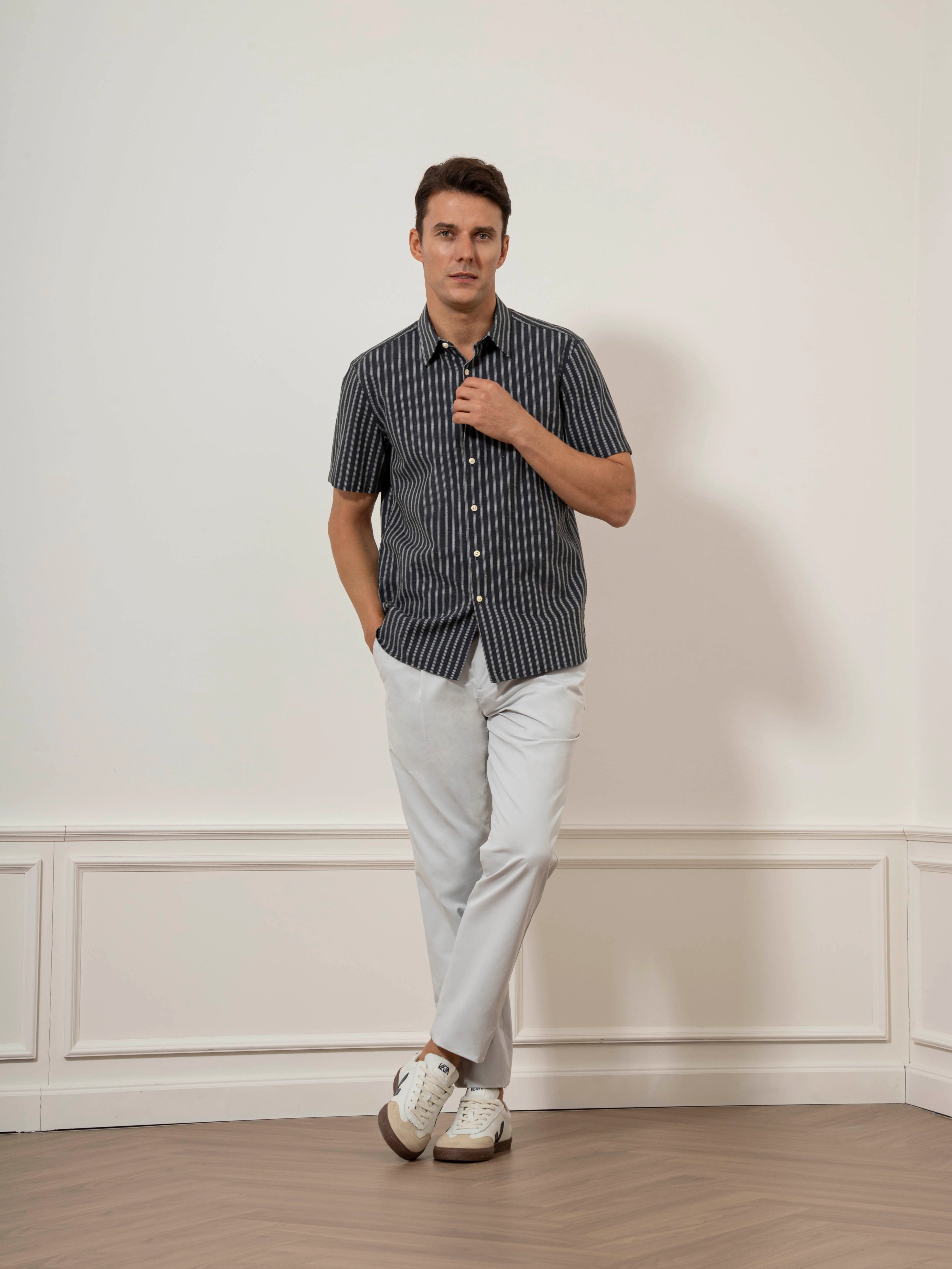 Arik Chalk Stripe Shirt - Image 2
