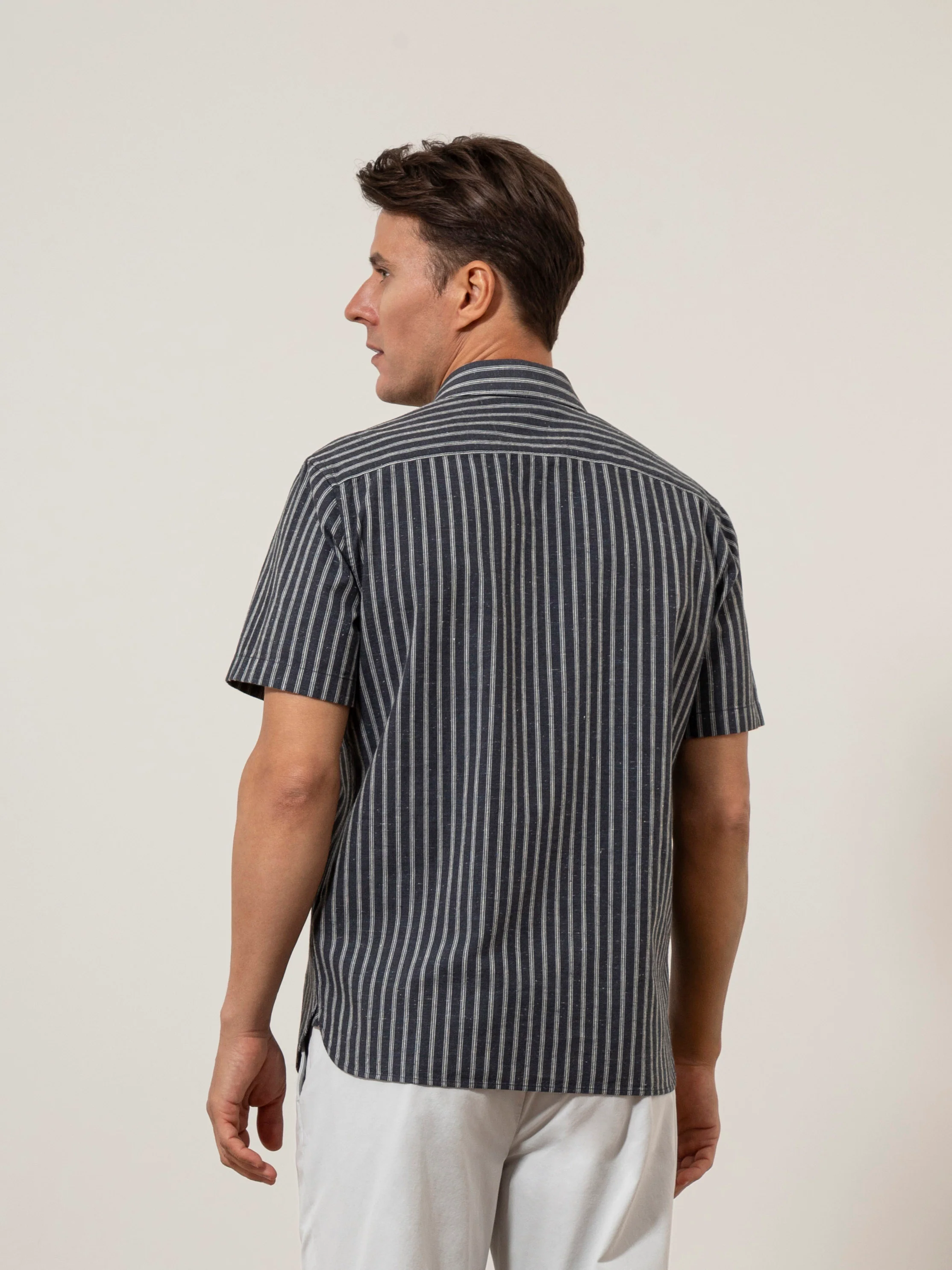 Arik Chalk Stripe Shirt - Image 4