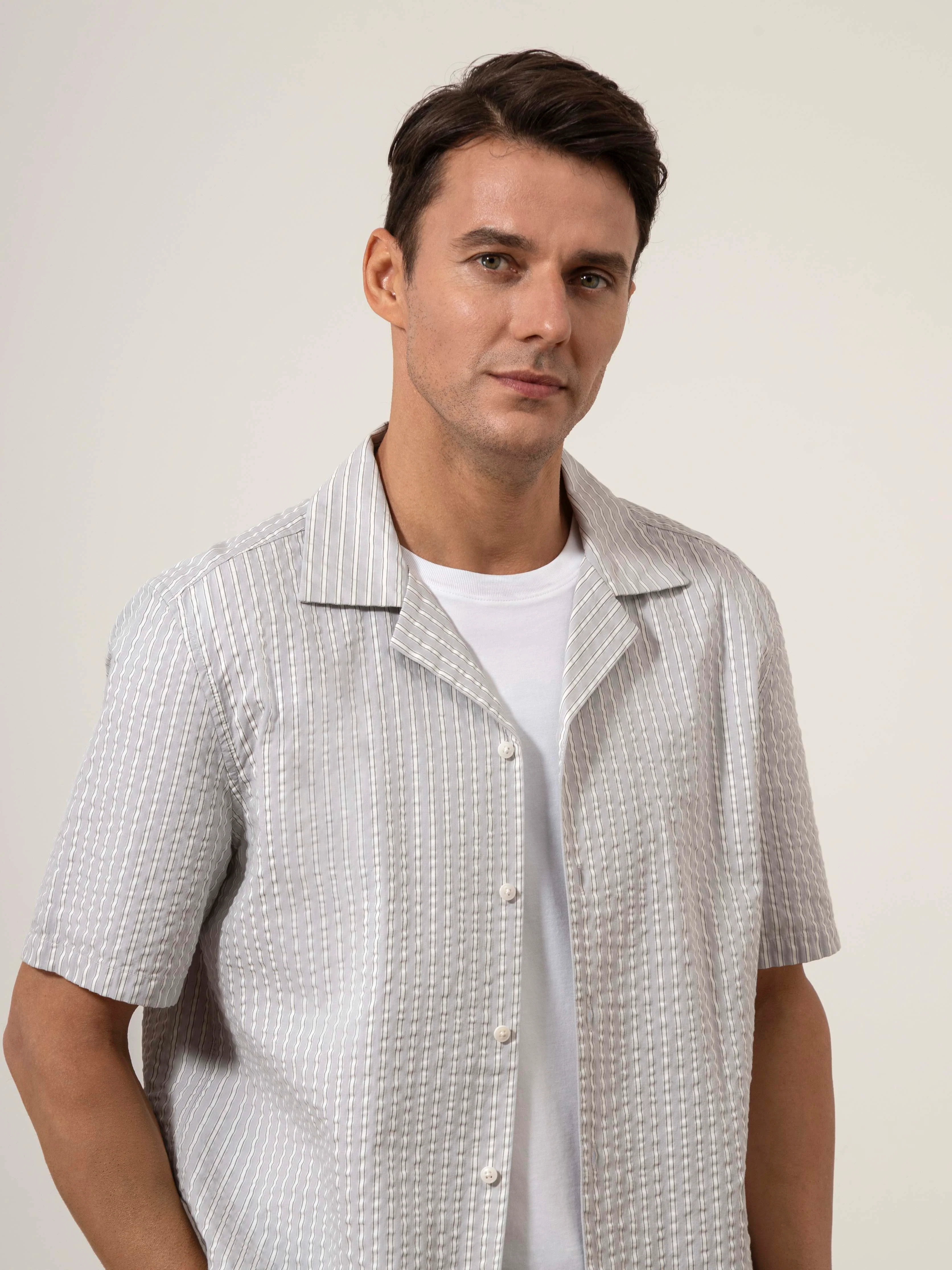 Rockaway Seersucker Stripe Shirt - Image 3