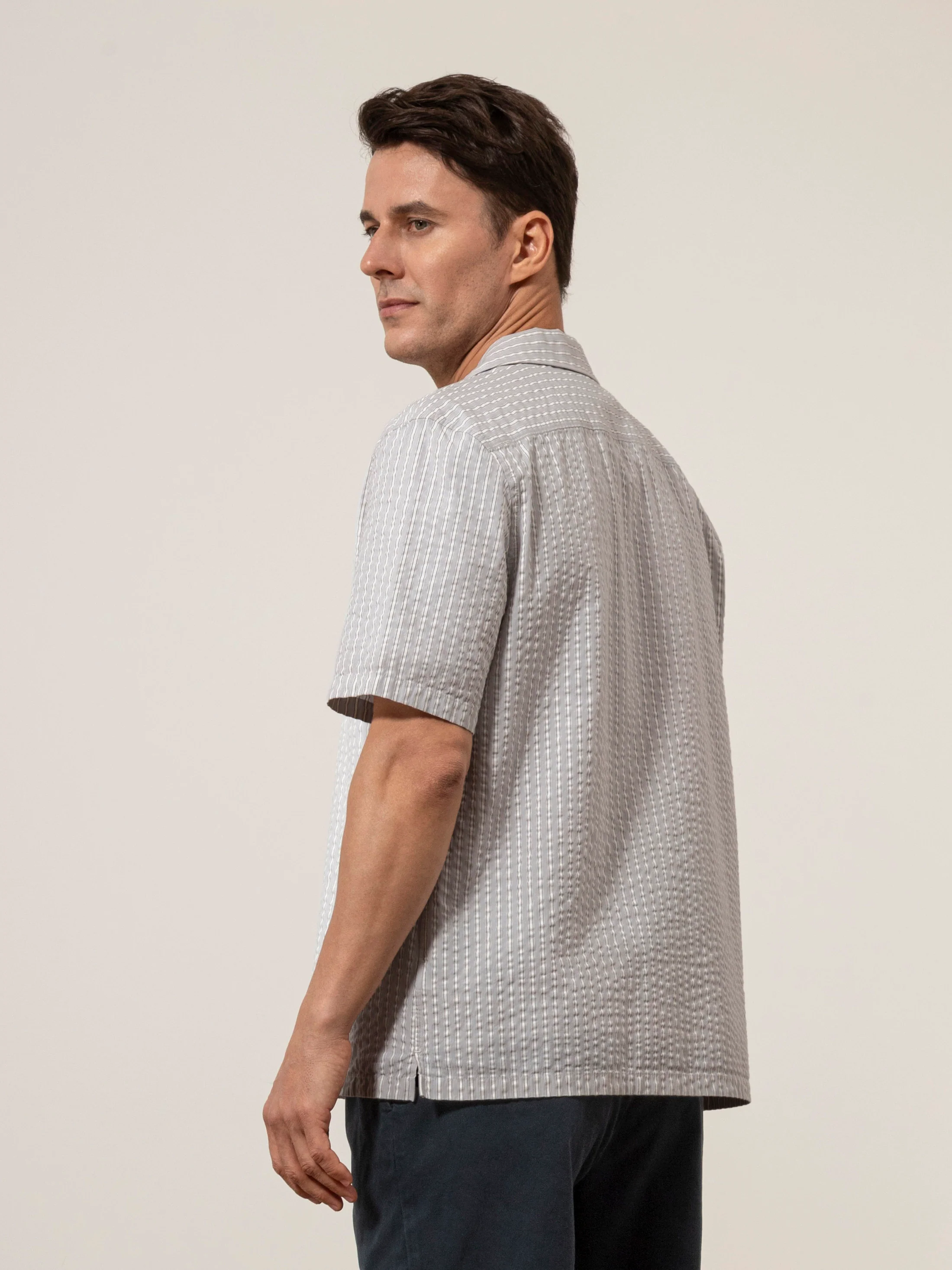 Rockaway Seersucker Stripe Shirt - Image 4