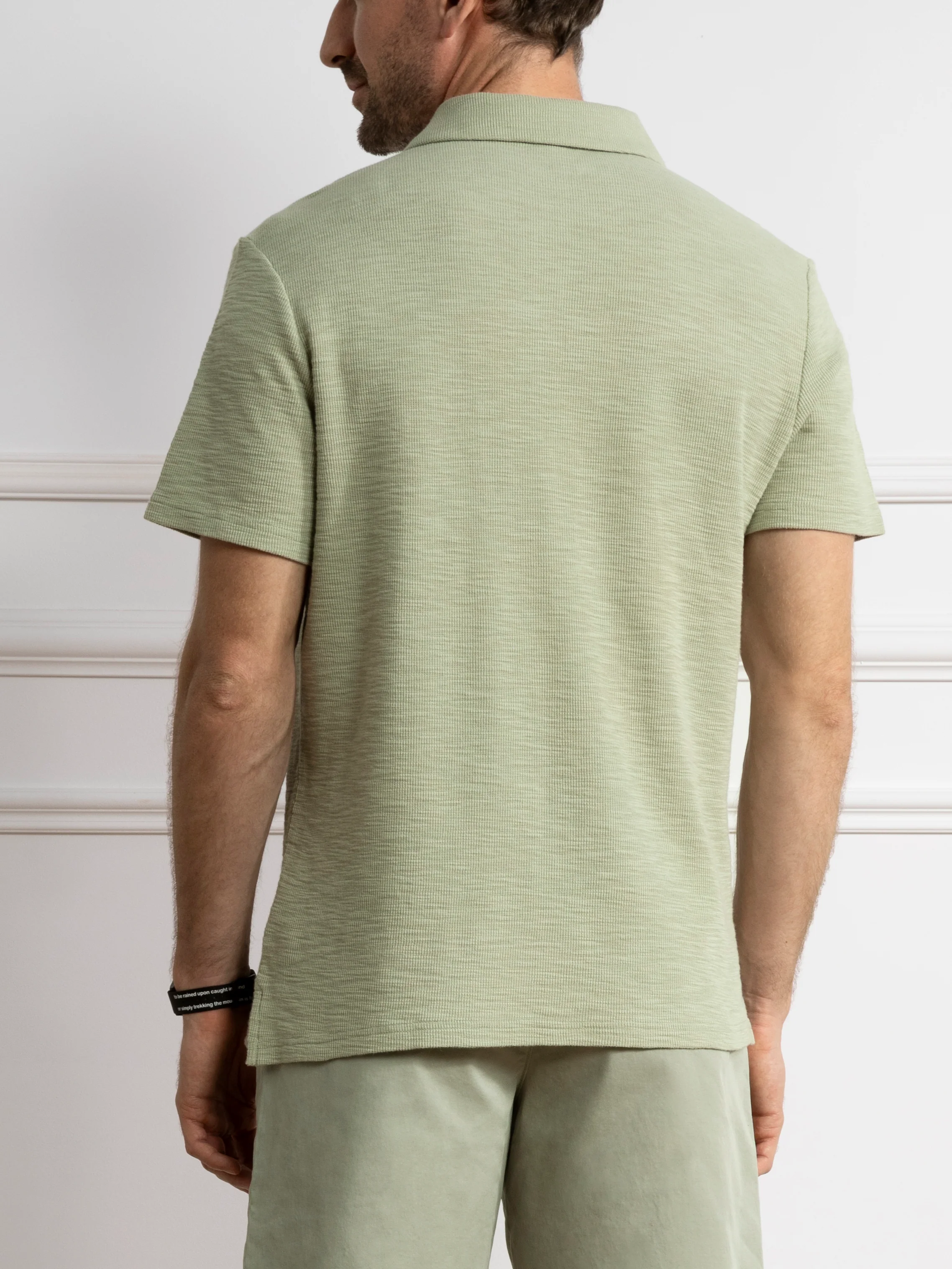 Bennett Slub Waffle Polo - Image 3