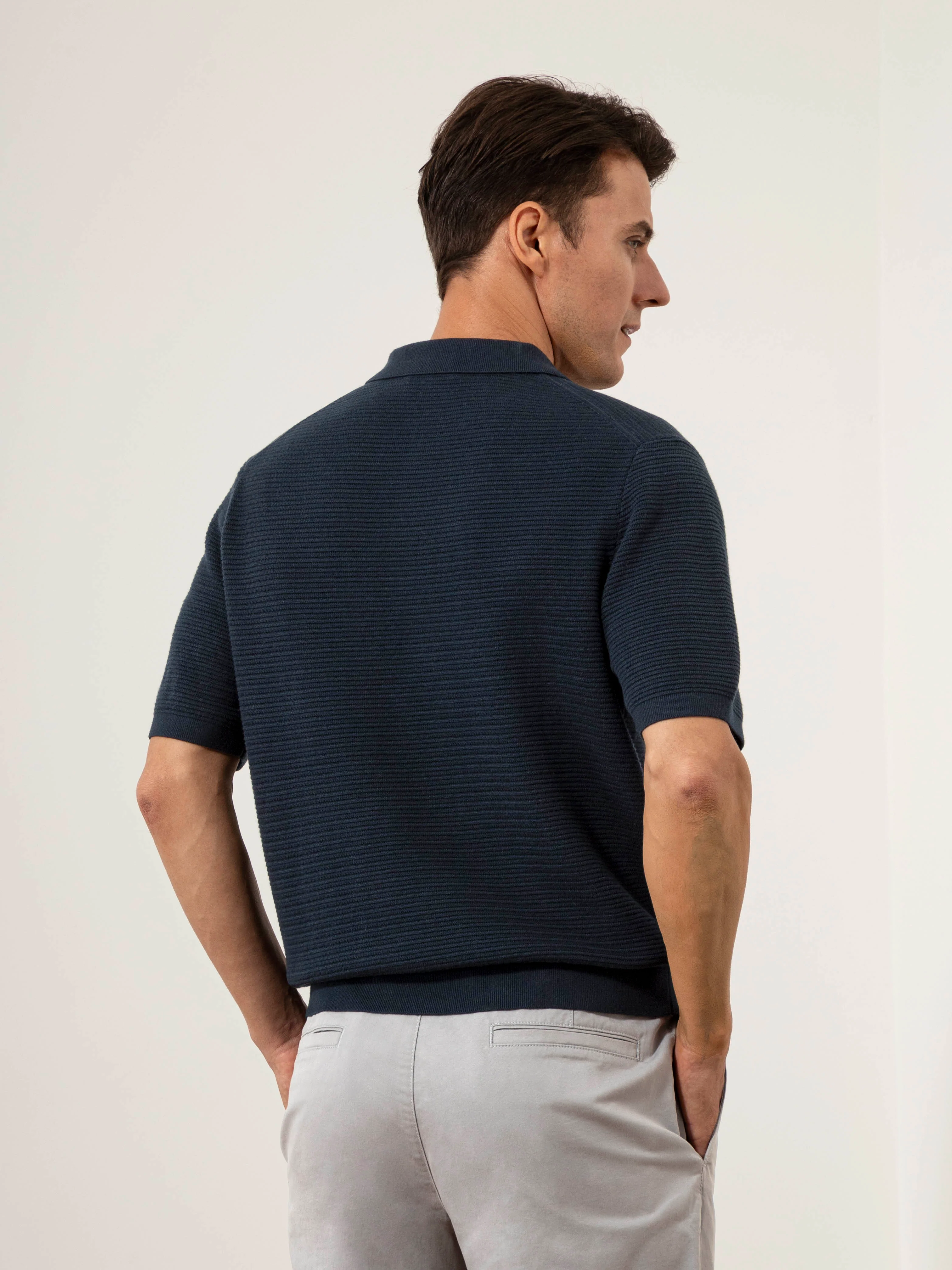Lind Textured Sweater Polo - Image 4