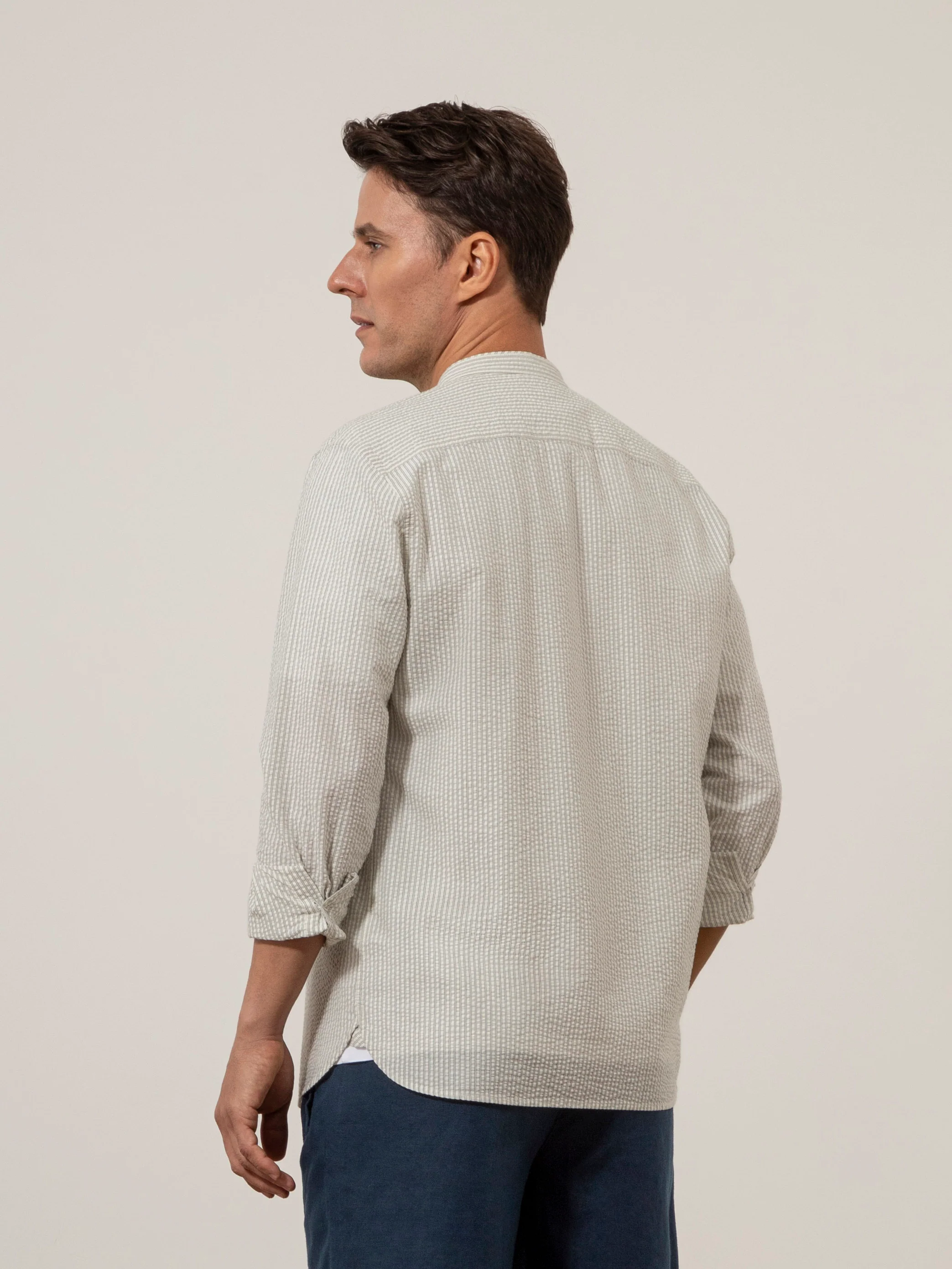 Aleks Seersucker Stripe Shirt - Image 4