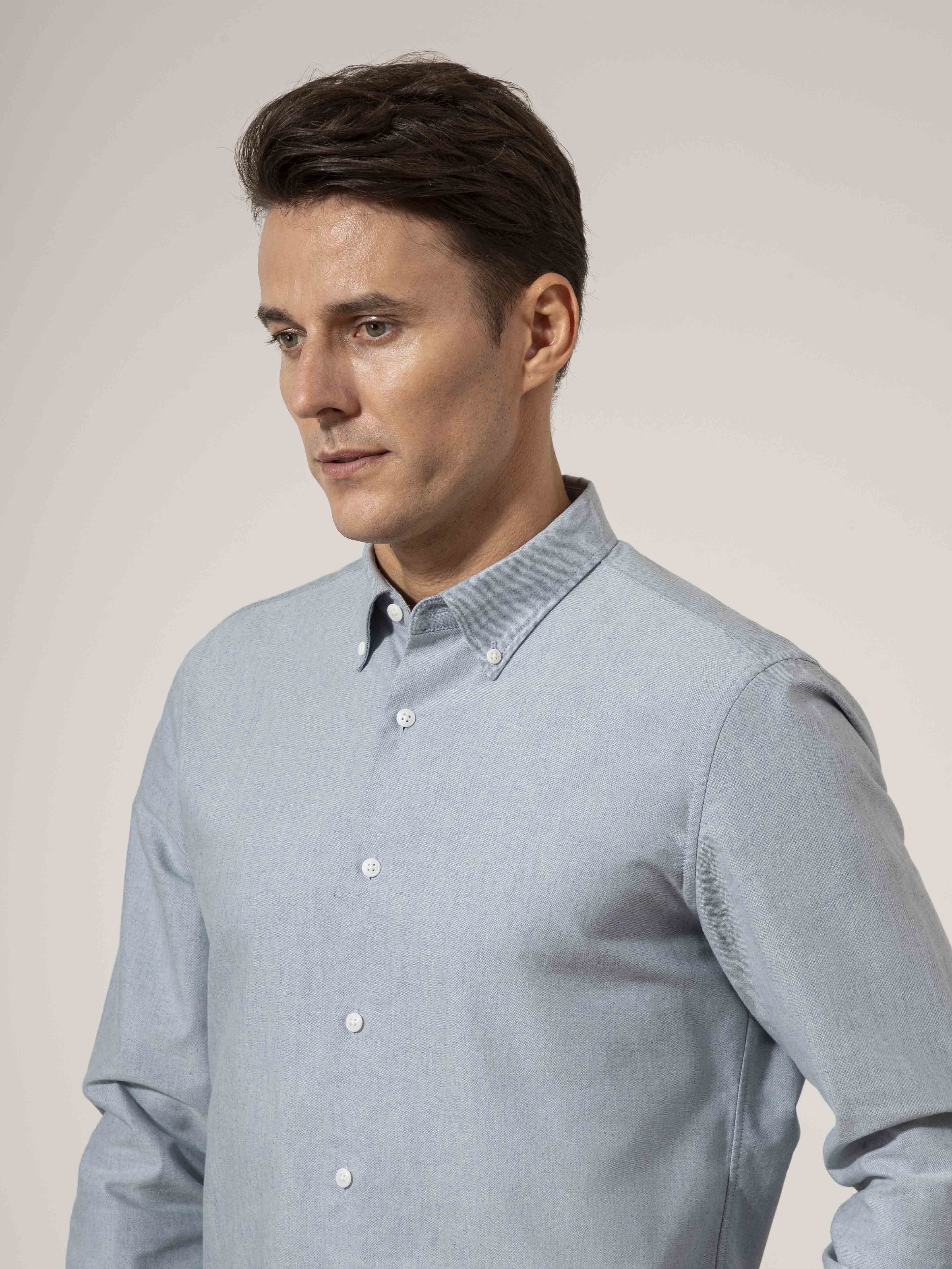 Fulton Heather Oxford Shirt - Image 3