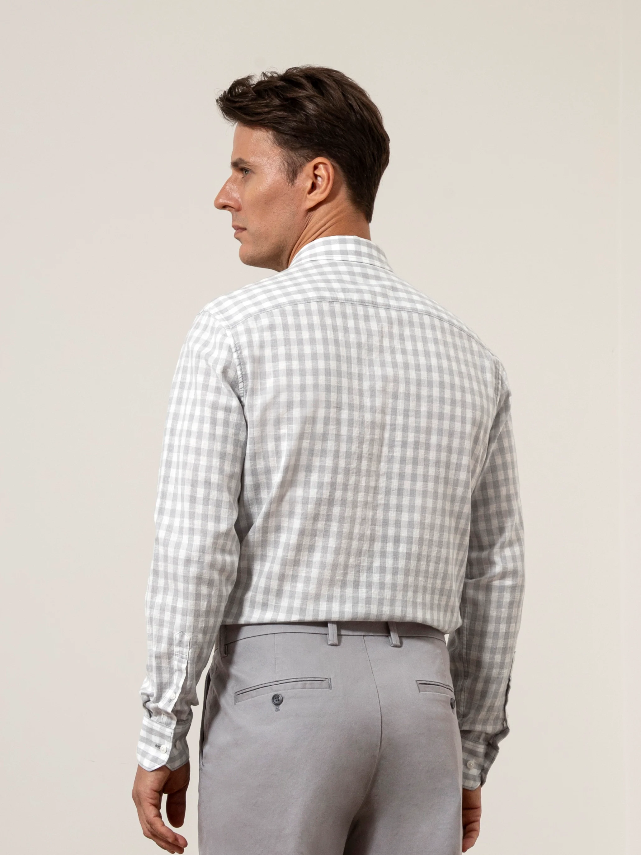 Adrian Gingham Check Shirt - Image 4